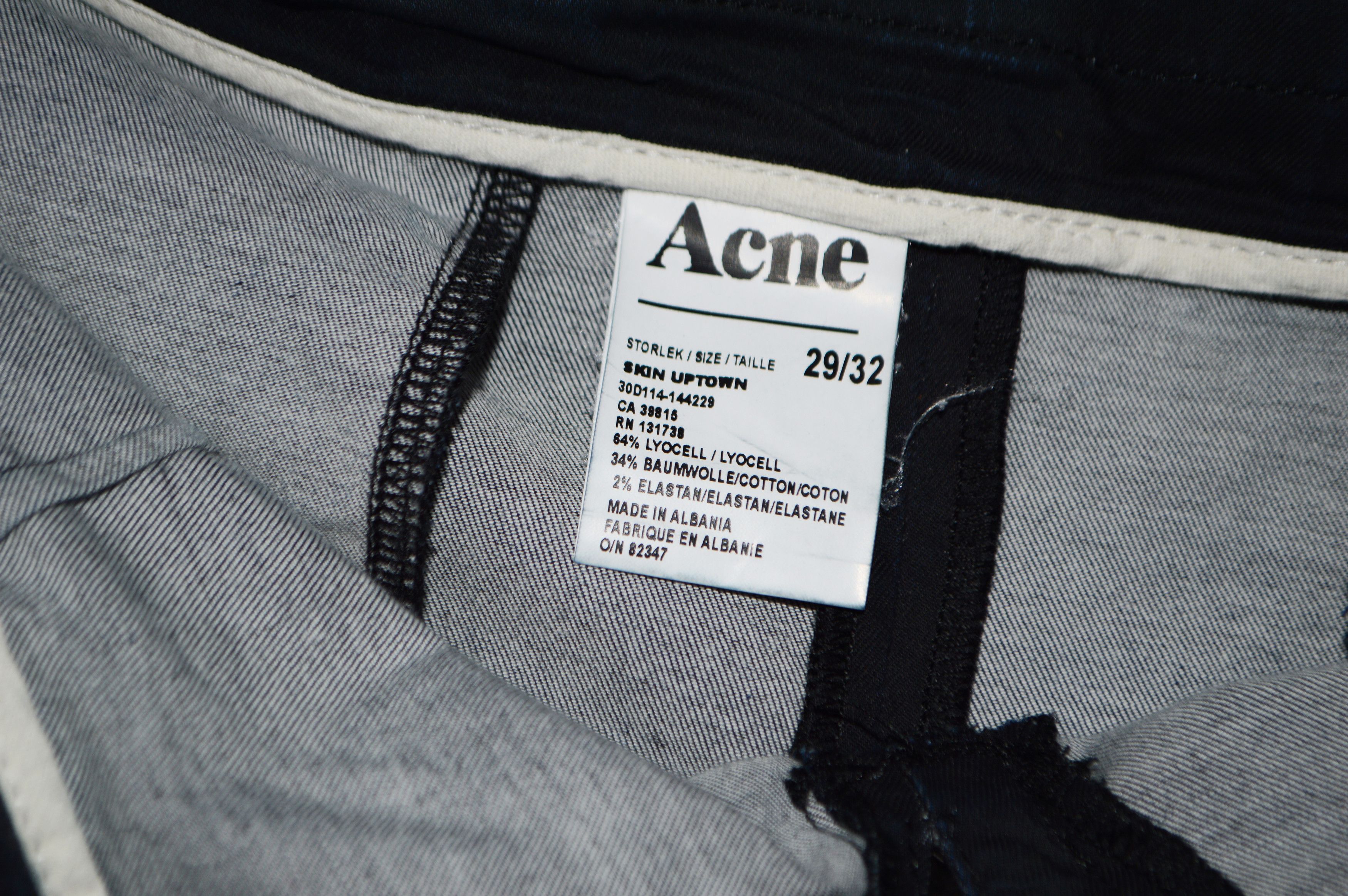 Acne Studios Acne Skin Uptown Stretch Jeans Size 29" - 8 Thumbnail