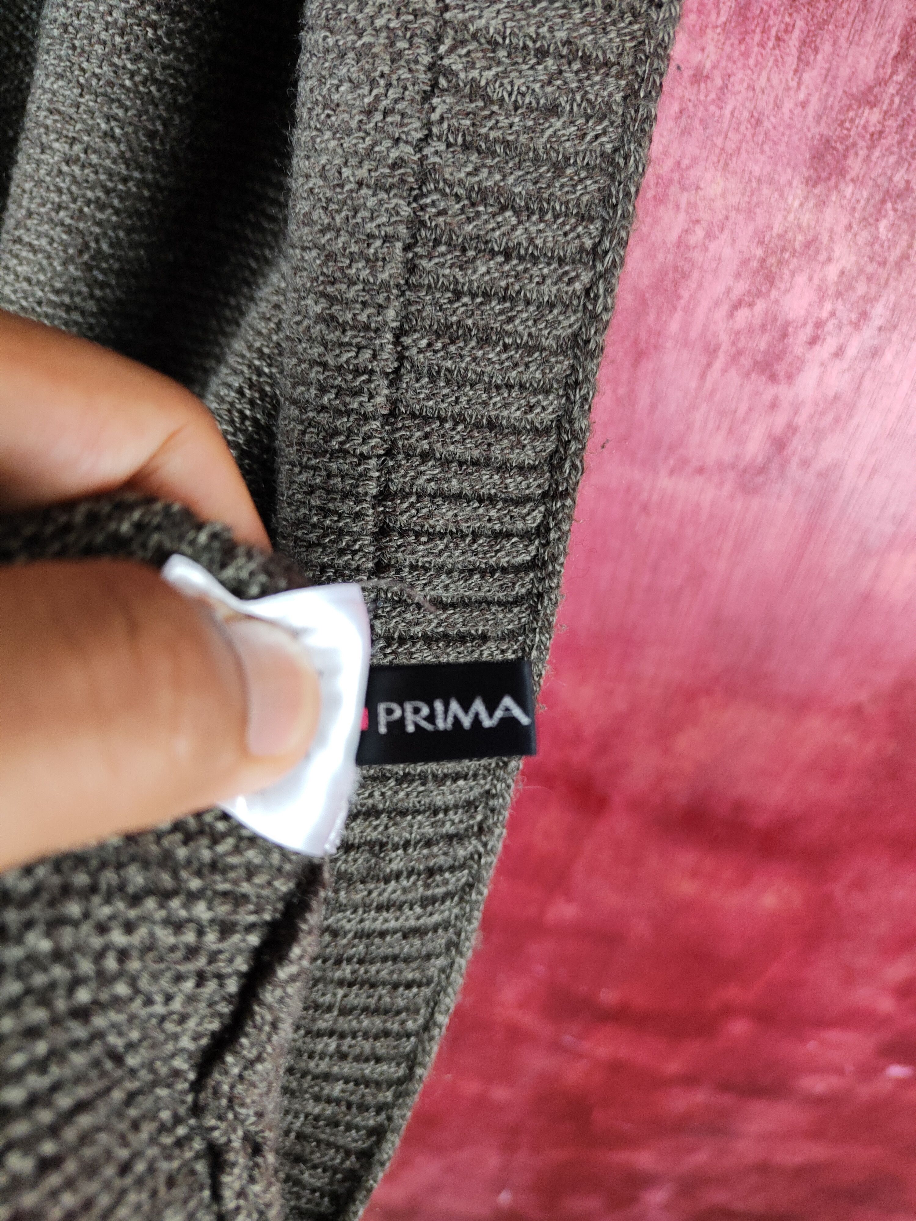 Homespun Knitwear Prima Rosa Dark Brown Knitwear Hoodie Vests #S1038 Size S / US 4 / IT 40 - 10 Thumbnail