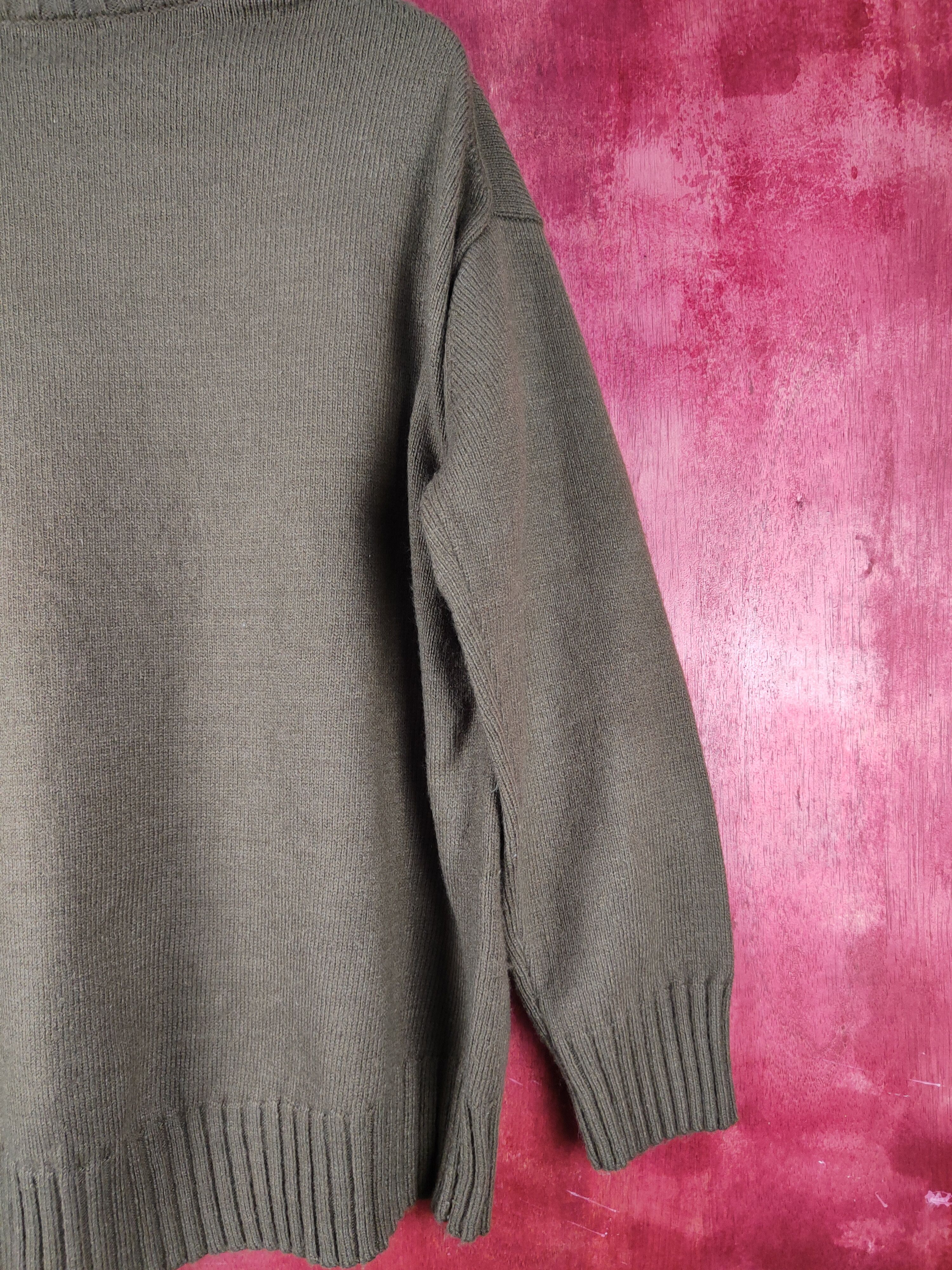 GU GU Dark Brown Knitwear Sweatshirt #S1037 Size US L / EU 52-54 / 3 - 7 Thumbnail