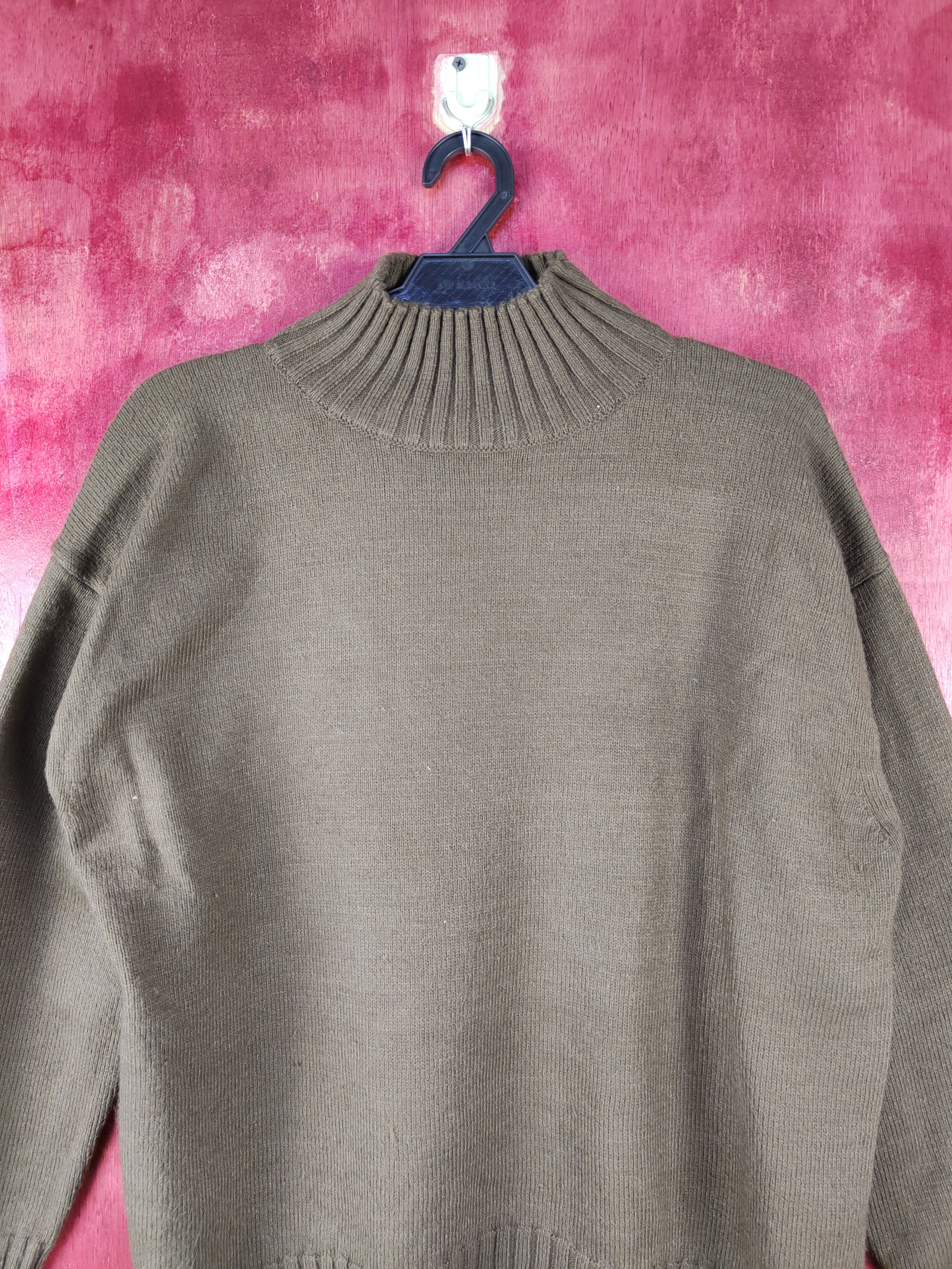 GU GU Dark Brown Knitwear Sweatshirt #S1037 Size US L / EU 52-54 / 3 - 2 Thumbnail