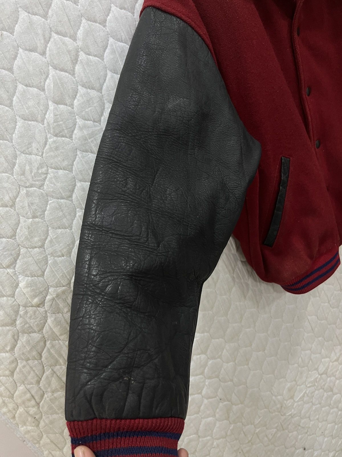 Grailed (Jjj)VINTAGE O HENRY HYPEBEAST VARSITY LEATHER SLEEVE JACKET Size US M / EU 48-50 / 2 - 9 Thumbnail