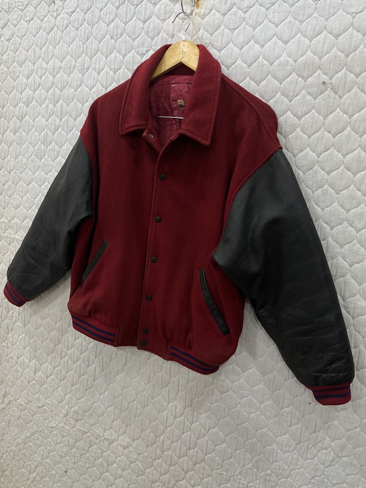 Grailed (Jjj)VINTAGE O HENRY HYPEBEAST VARSITY LEATHER SLEEVE JACKET Size US M / EU 48-50 / 2 - 5 Thumbnail