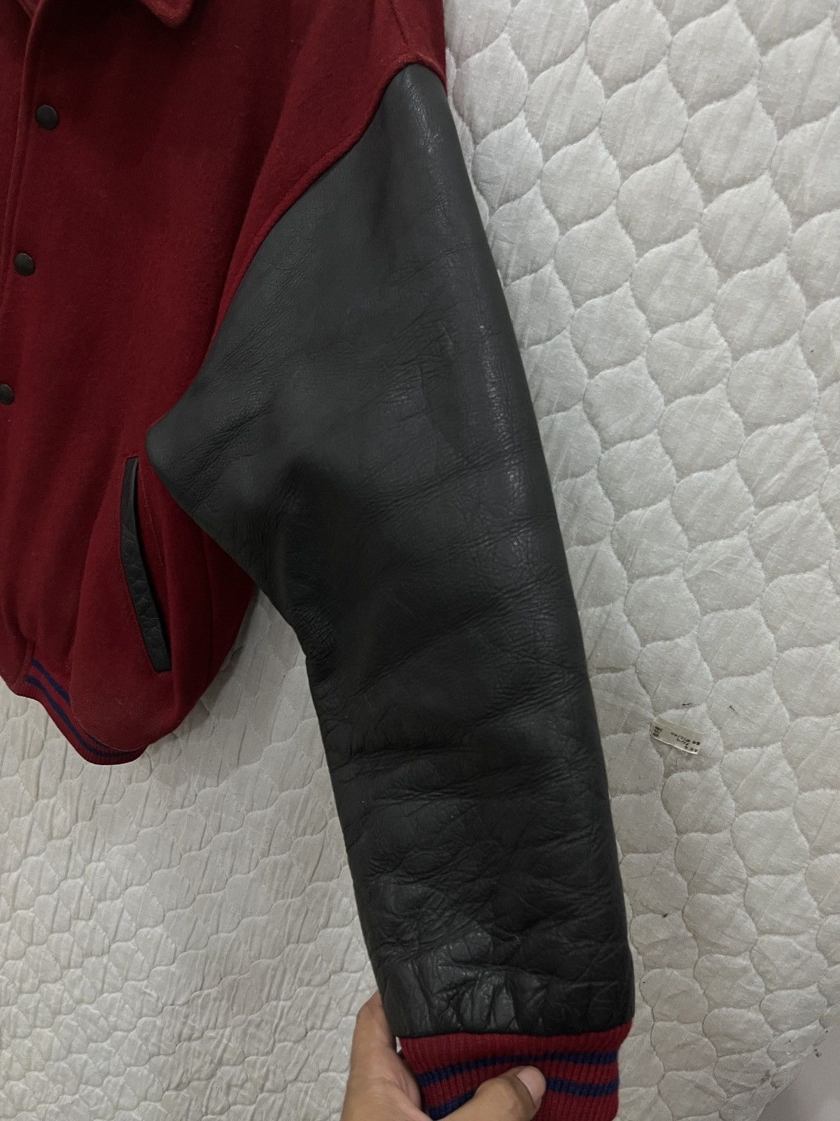Grailed (Jjj)VINTAGE O HENRY HYPEBEAST VARSITY LEATHER SLEEVE JACKET Size US M / EU 48-50 / 2 - 10 Thumbnail