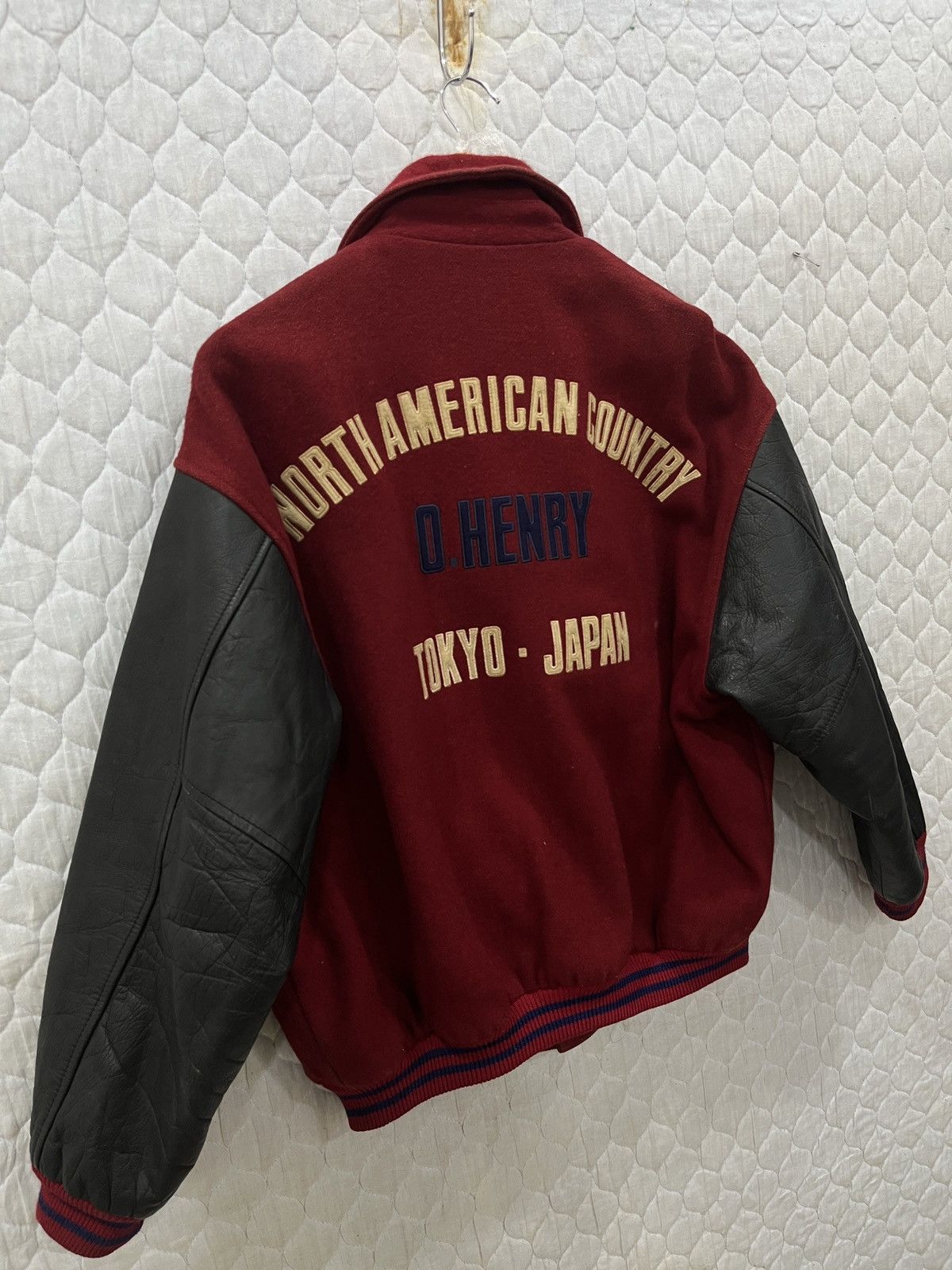 Grailed (Jjj)VINTAGE O HENRY HYPEBEAST VARSITY LEATHER SLEEVE JACKET Size US M / EU 48-50 / 2 - 3 Thumbnail
