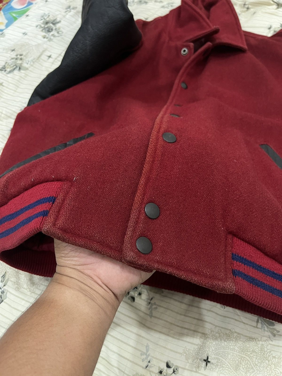 Grailed (Jjj)VINTAGE O HENRY HYPEBEAST VARSITY LEATHER SLEEVE JACKET Size US M / EU 48-50 / 2 - 11 Thumbnail