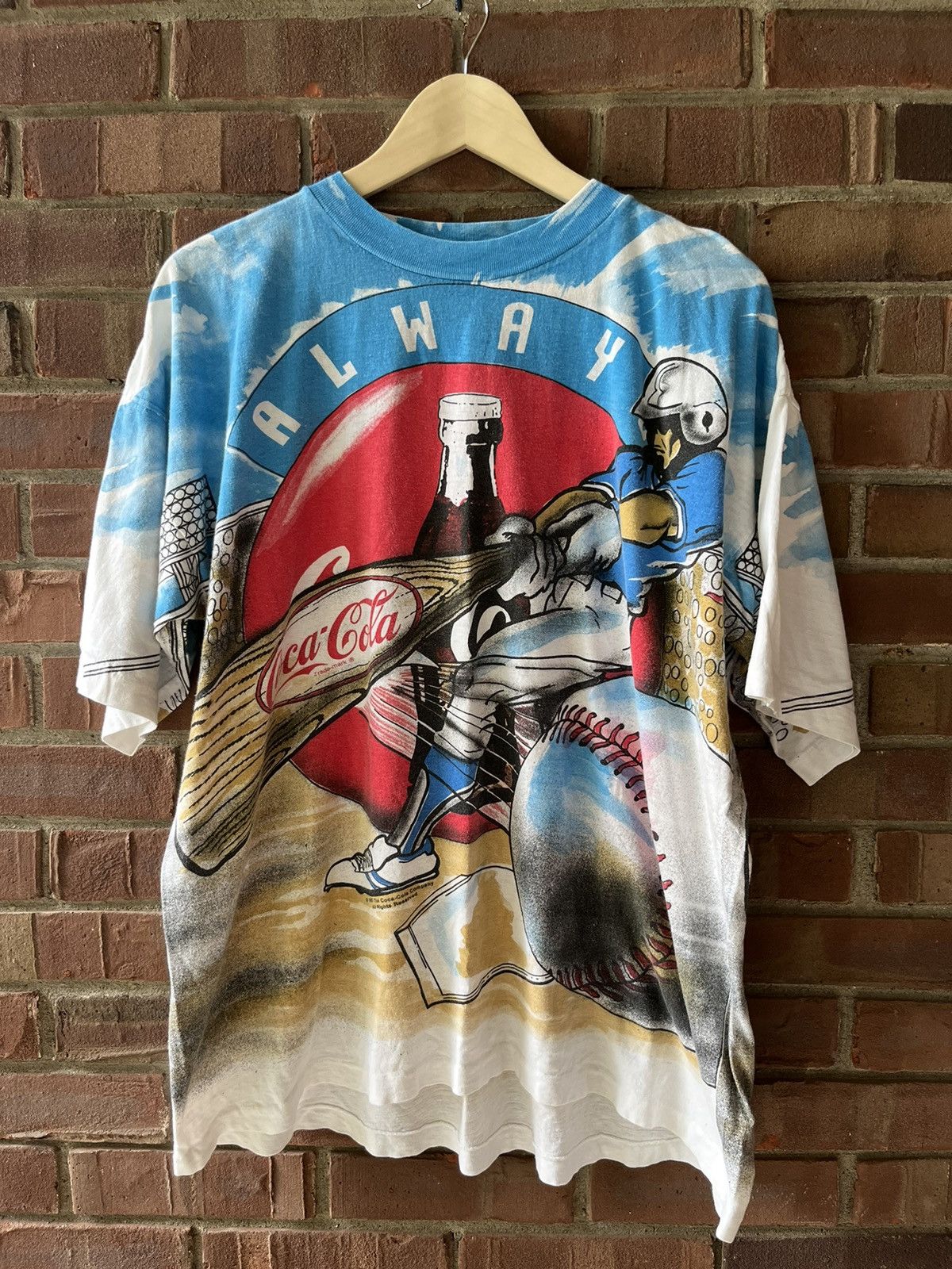 Vintage Coca Cola baseball AOP