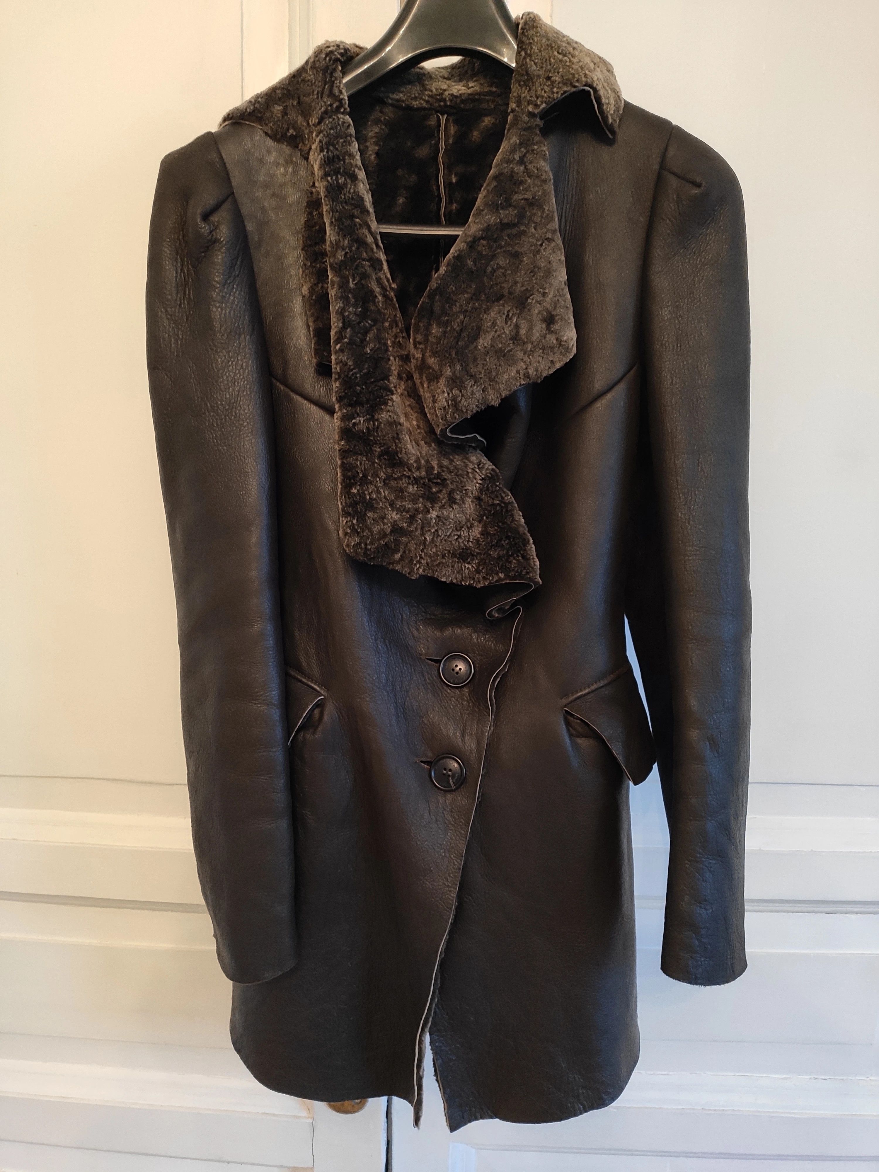 Vivienne Westwood ANGLOMANIA sheepskin coat.Like Gaultier or John Galliano Size M / US 6-8 / IT 42-44 - 3 Thumbnail