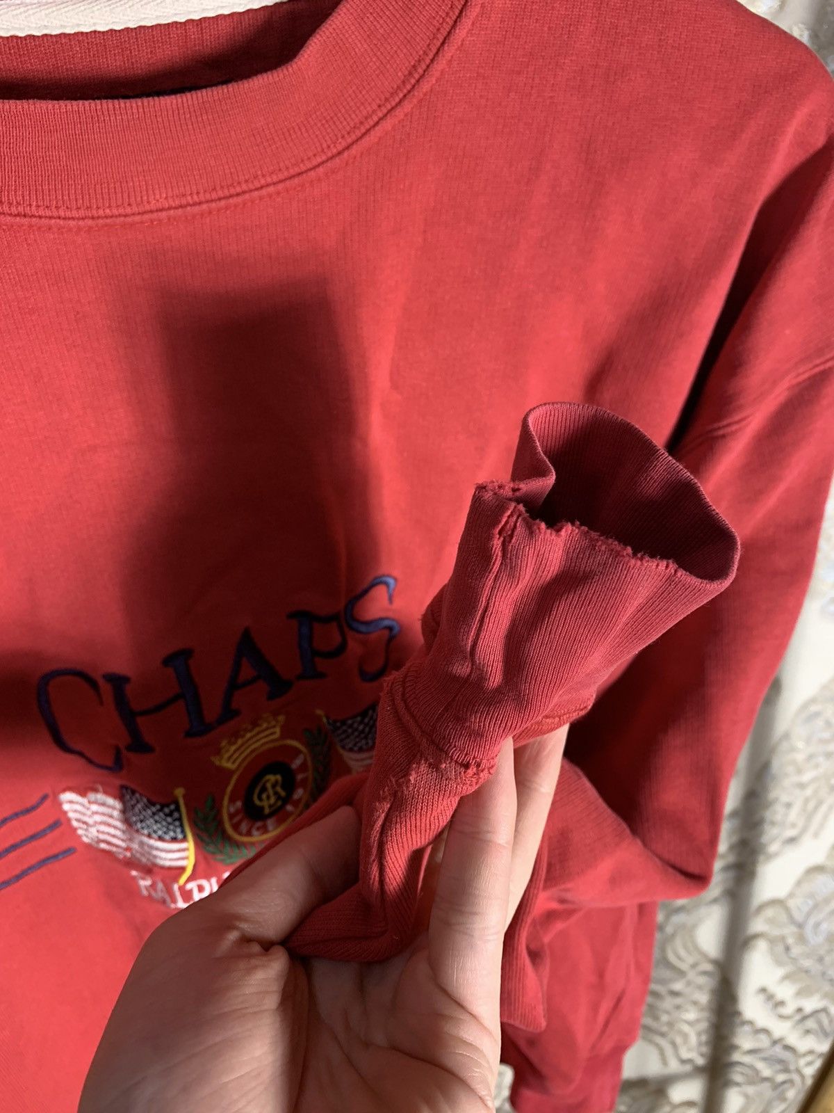 Chaps Ralph Lauren × Polo Ralph Lauren × Vintage Vintage Chaps Ralph Lauren Big Logo Sweatshirt Rare Y2K Hype Size US S / EU 44-46 / 1 - 5 Thumbnail