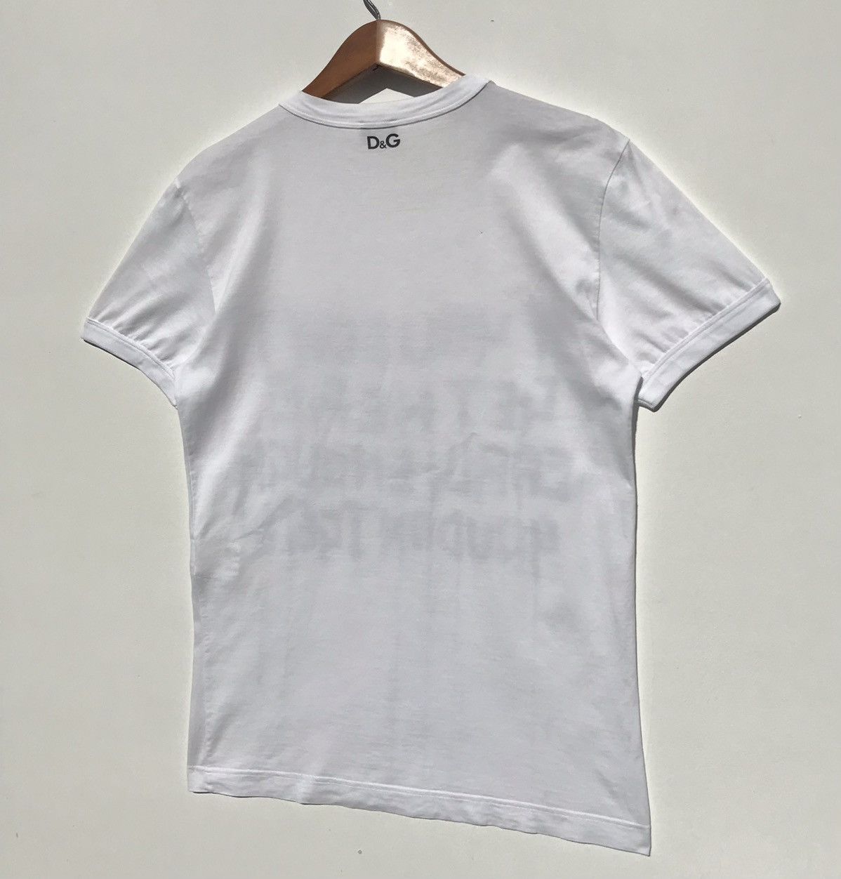 Dolce & Gabbana Vintage Dolce & Gabbana Tee Wording Dolce & Gabbana Luxury Size US S / EU 44-46 / 1 - 4 Thumbnail
