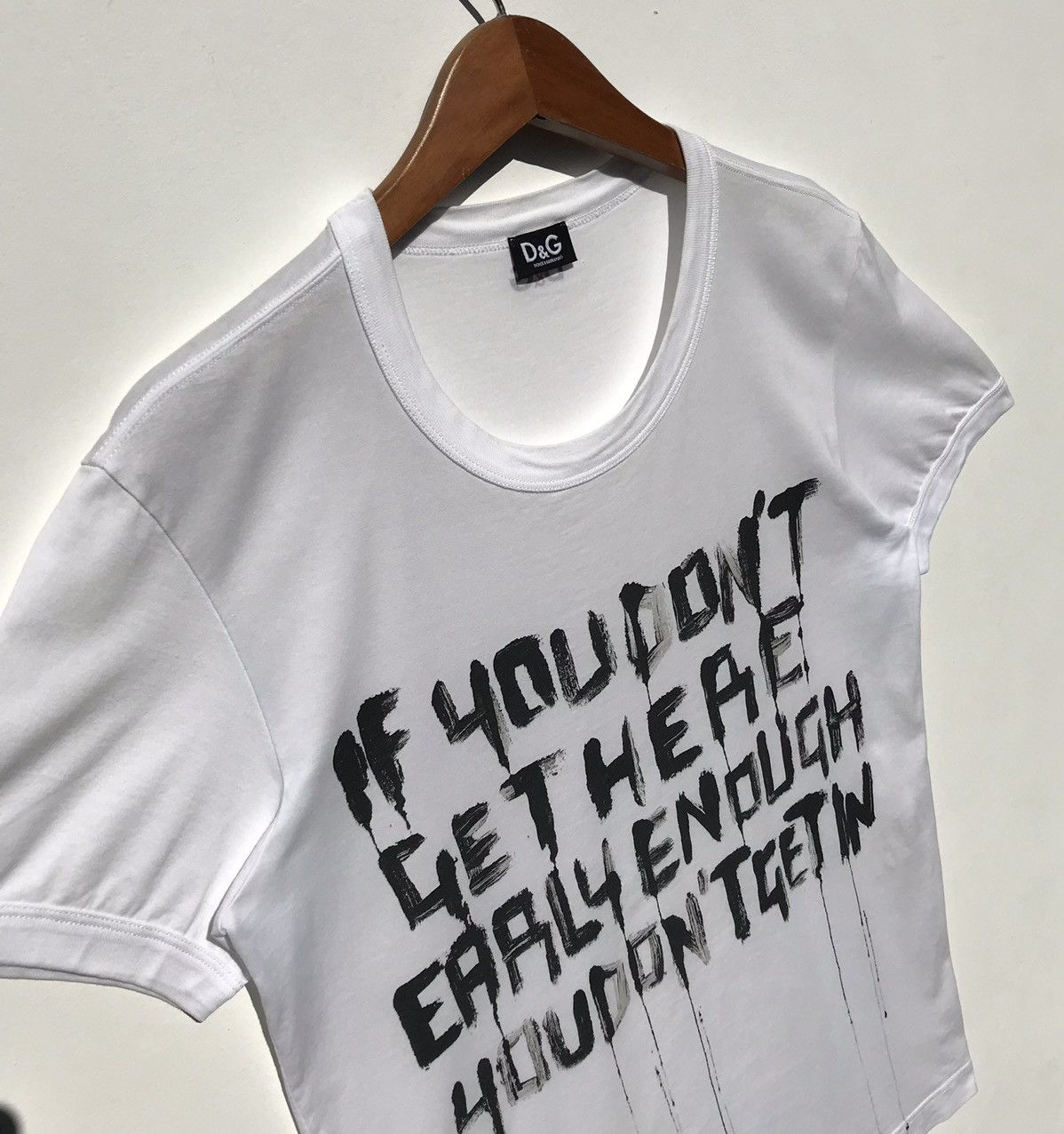 Dolce & Gabbana Vintage Dolce & Gabbana Tee Wording Dolce & Gabbana Luxury Size US S / EU 44-46 / 1 - 5 Thumbnail
