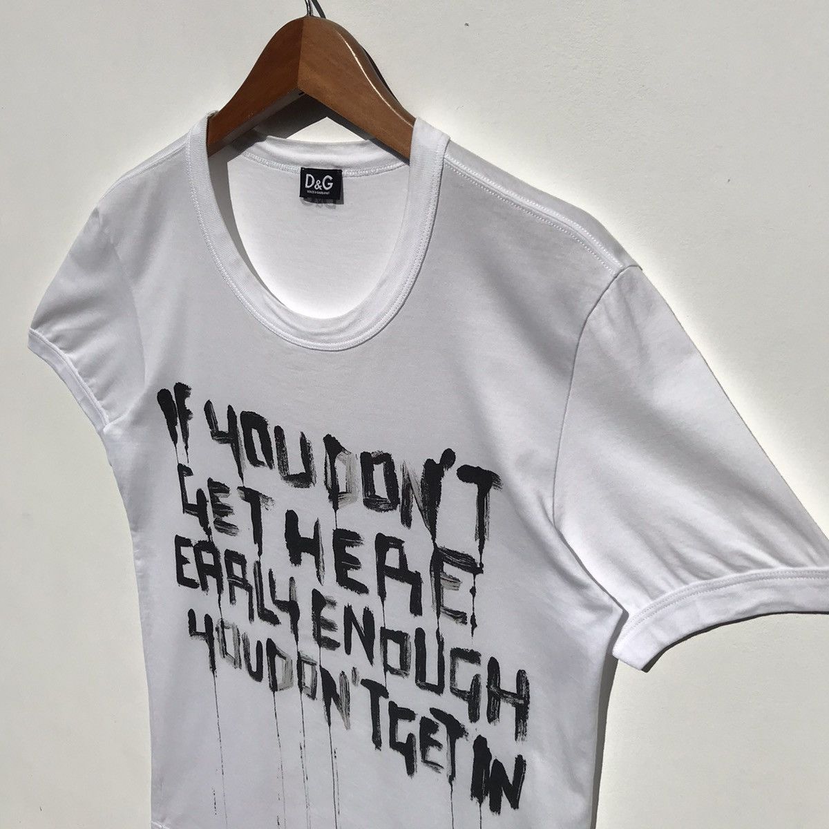 Dolce & Gabbana Vintage Dolce & Gabbana Tee Wording Dolce & Gabbana Luxury Size US S / EU 44-46 / 1 - 6 Thumbnail
