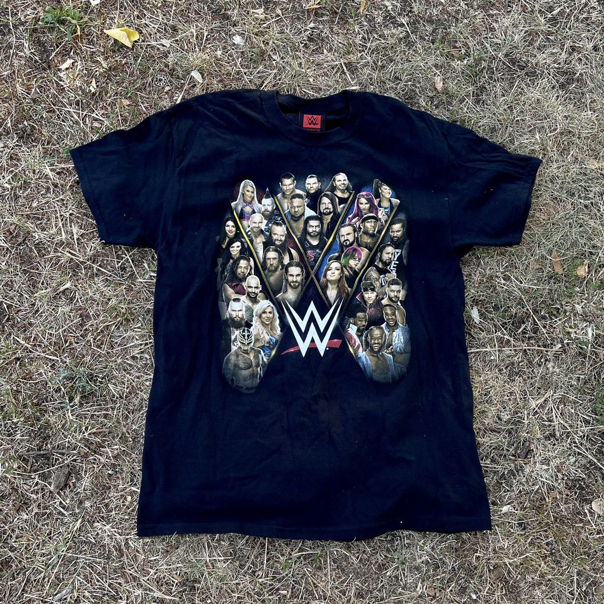 image of Vintage Y2K Wwe Wwf Tee John Cena Streetwear in Black, Men's (Size Large)