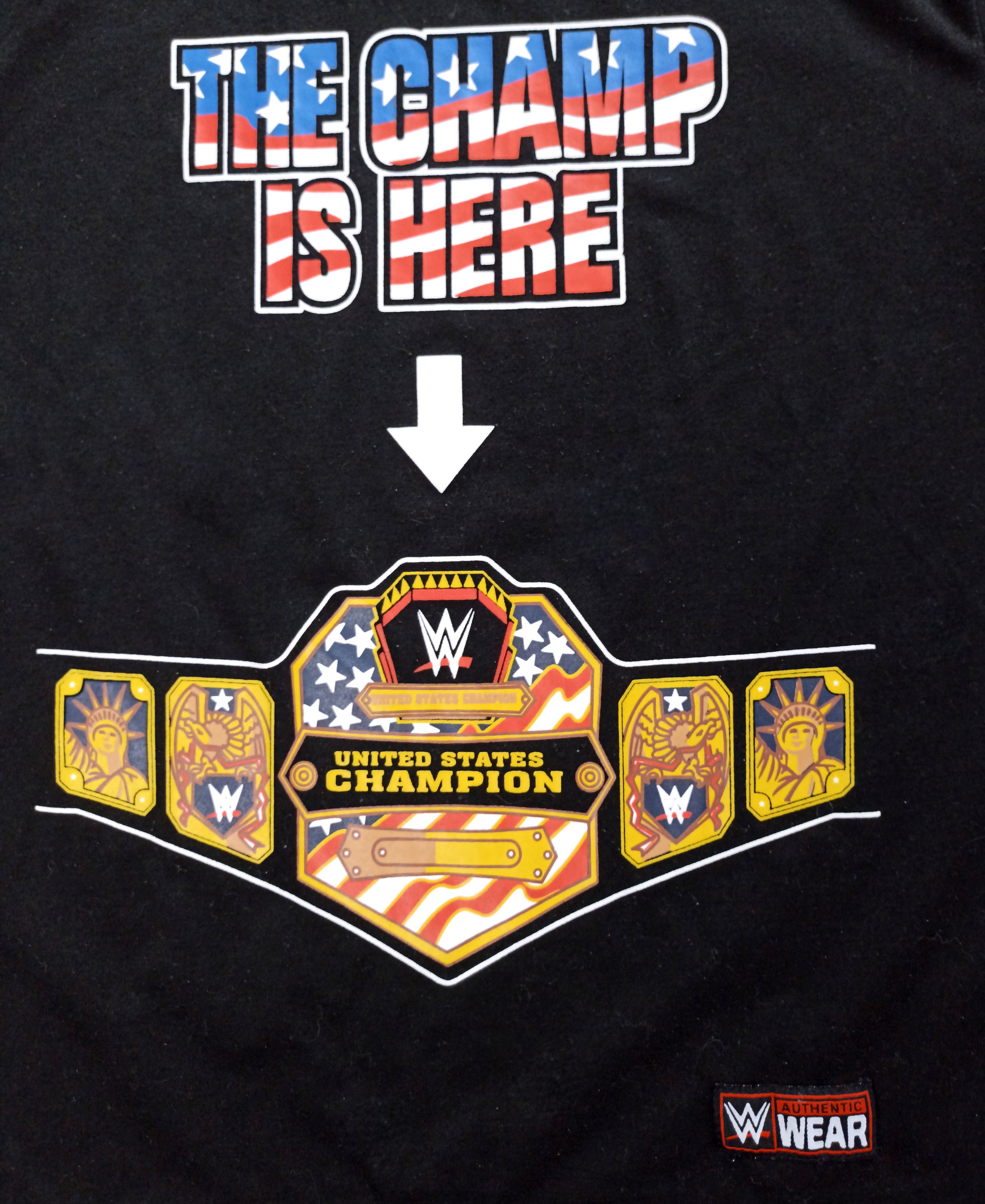 Vintage Wrestling t-shirt Champ Is Here M Size US M / EU 48-50 / 2 - 2 Thumbnail