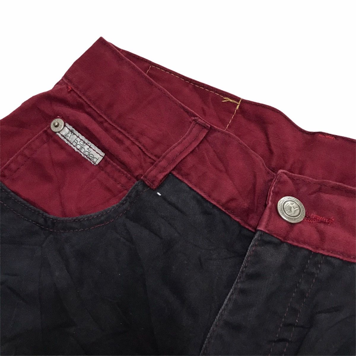 Japanese Brand Vintage Lefthanded Patchwork Pants Size US 28 / EU 44 - 4 Thumbnail