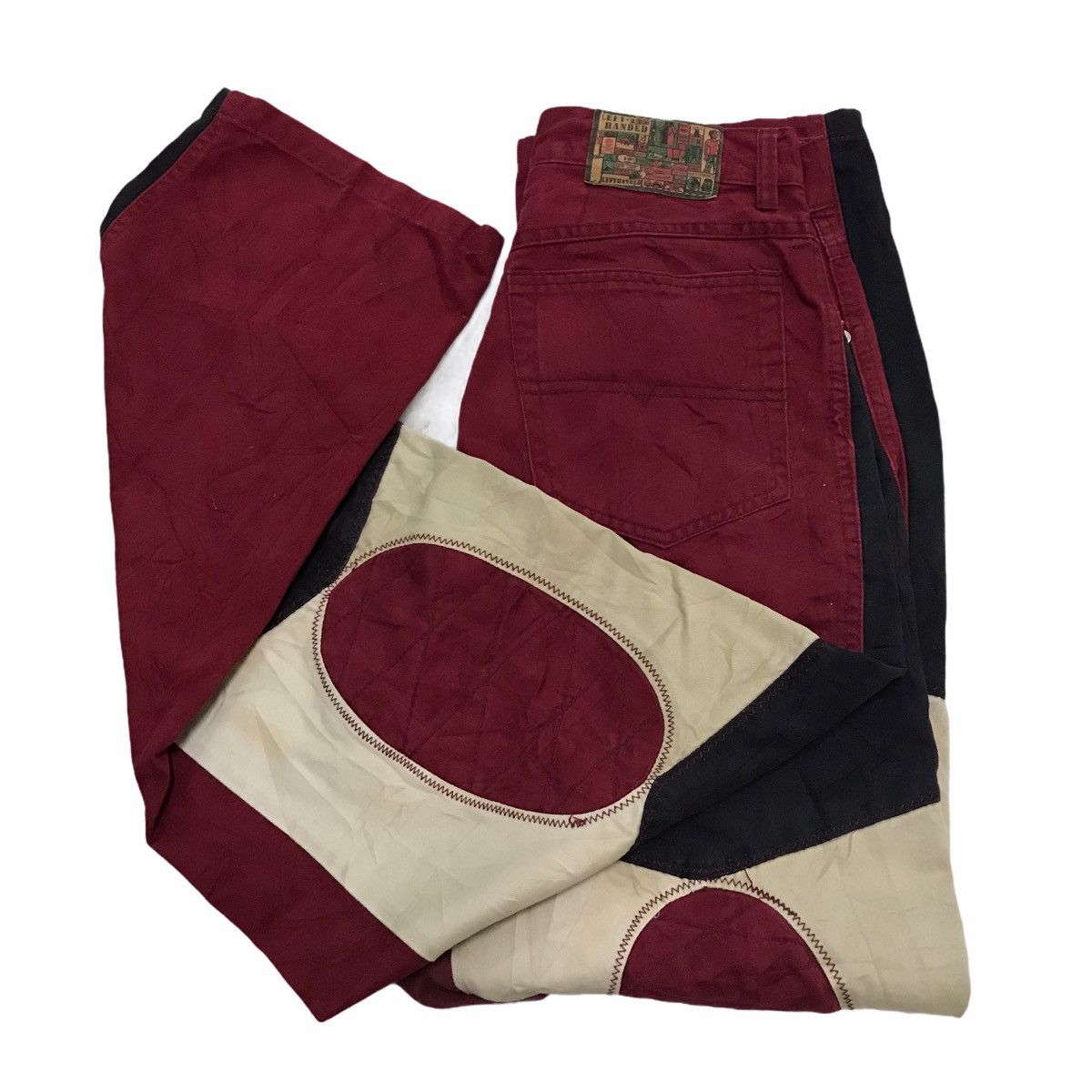 Japanese Brand Vintage Lefthanded Patchwork Pants Size US 28 / EU 44 - 1 Thumbnail