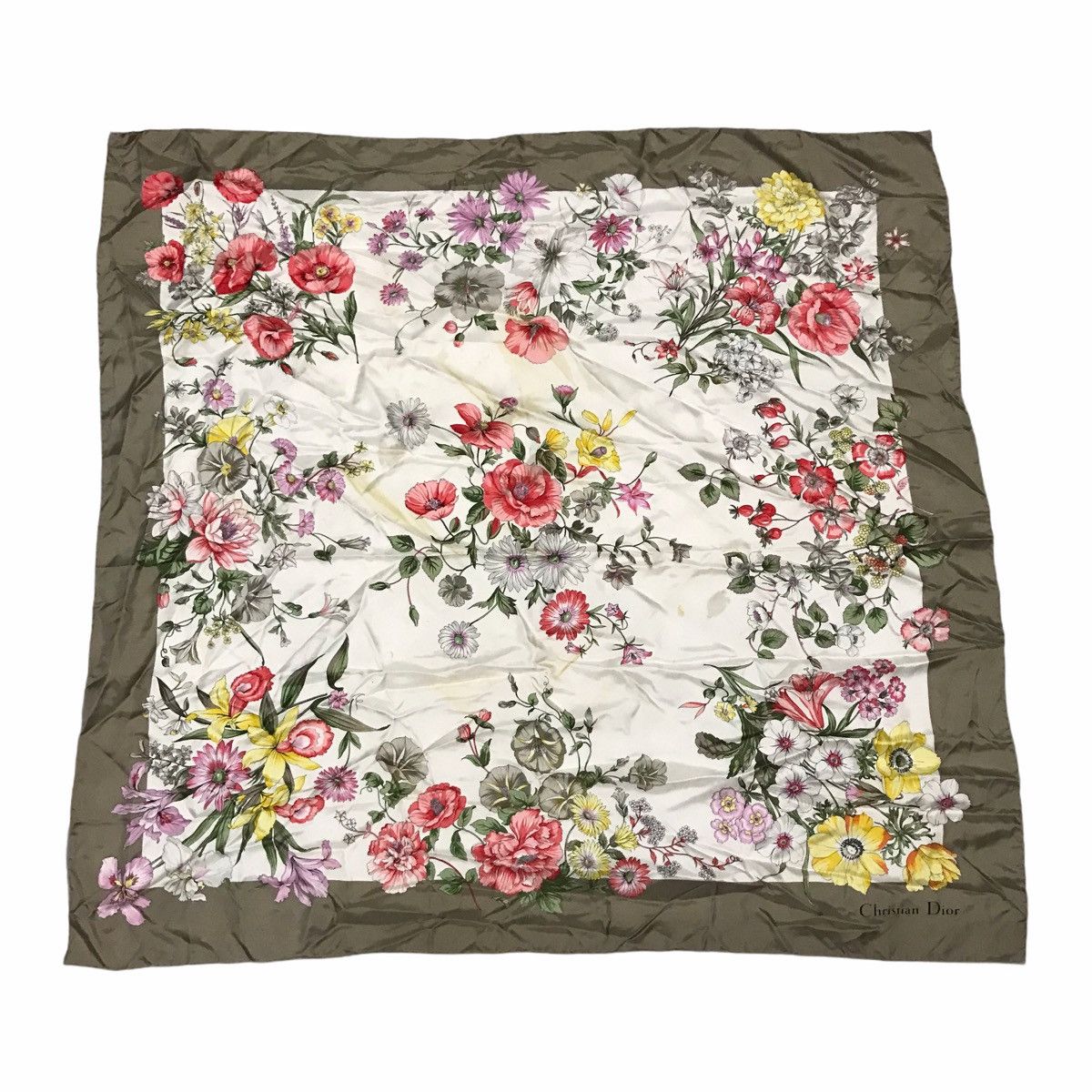 Christian Dior Monsieur Vintage Silk Christian Dior Scarf Size ONE SIZE - 2 Thumbnail