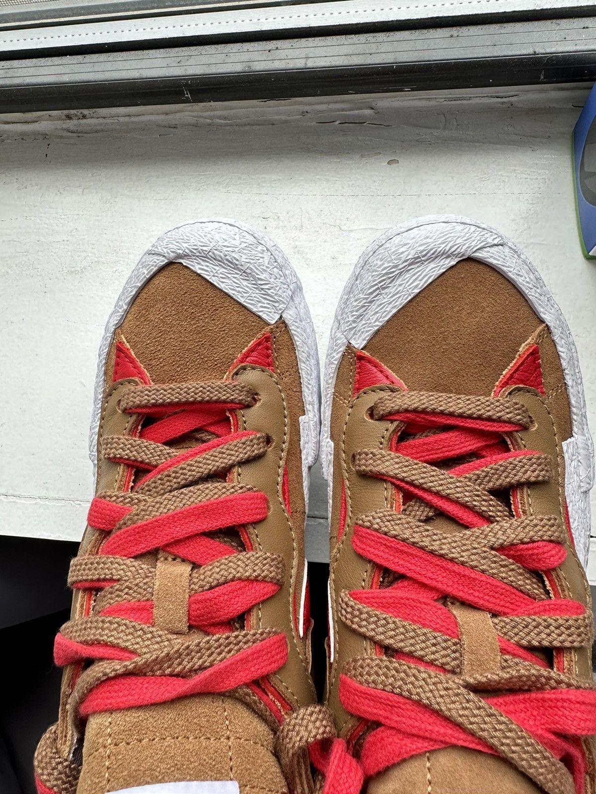 Nike × Sacai “British Tan” sacai Nike Blazer Low Size US 8 / EU 41 - 4 Thumbnail