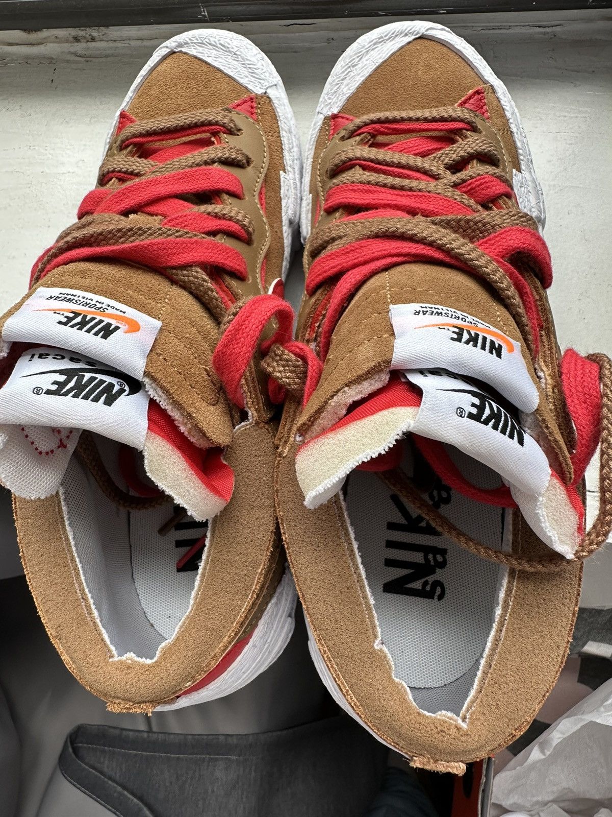 Nike × Sacai “British Tan” sacai Nike Blazer Low Size US 8 / EU 41 - 5 Thumbnail