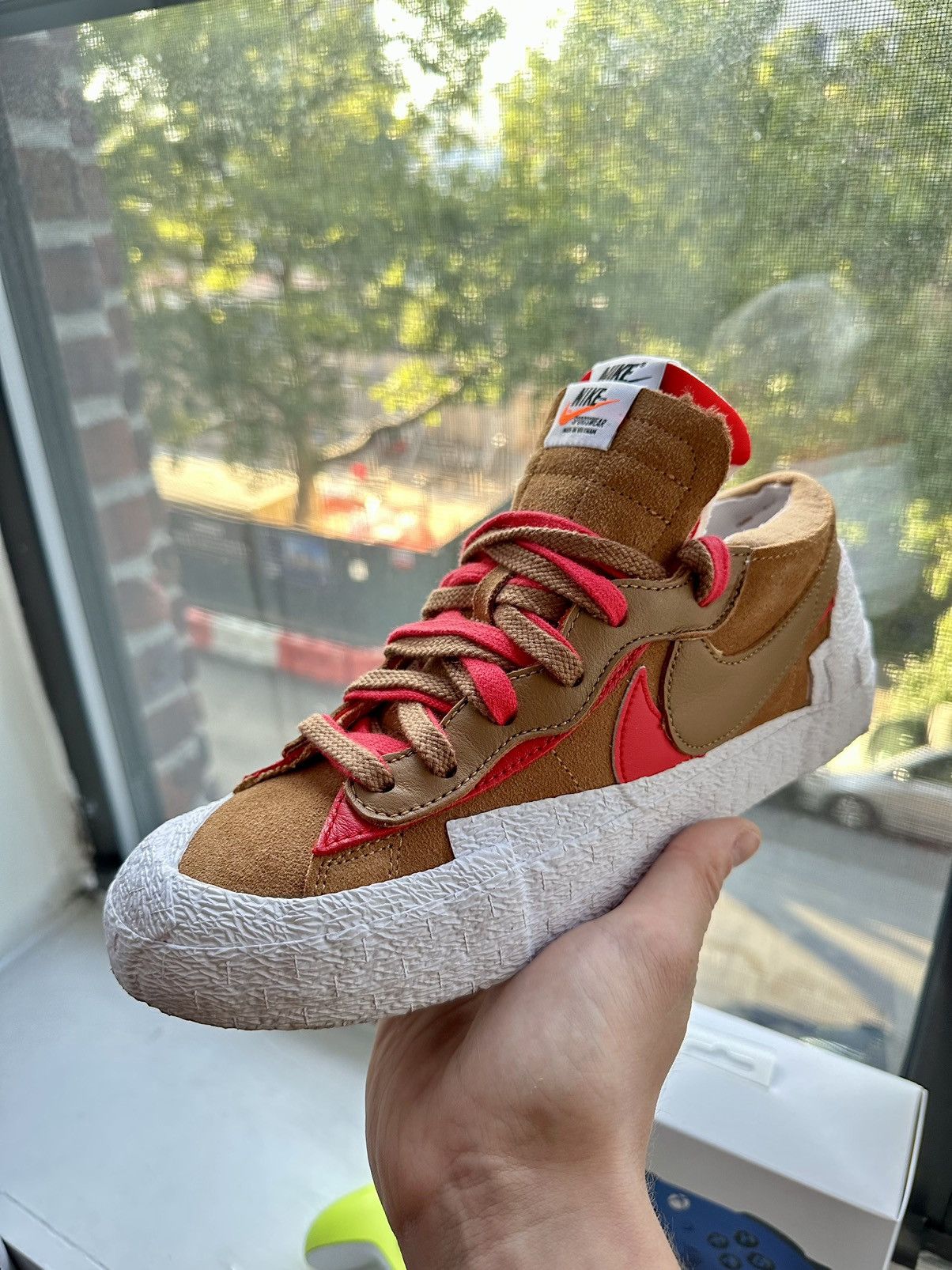 Nike × Sacai “British Tan” sacai Nike Blazer Low Size US 8 / EU 41 - 1 Thumbnail