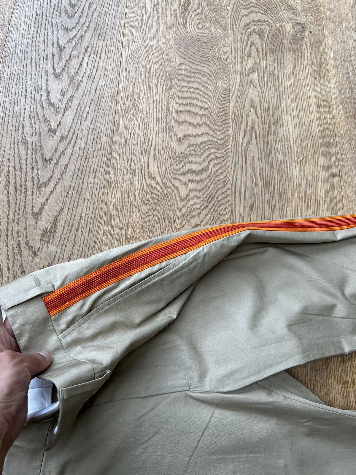 Calvin Klein 205W39NYC × Raf Simons Side Stripe Brigade Trousers Size US 32 / EU 48 - 4 Thumbnail