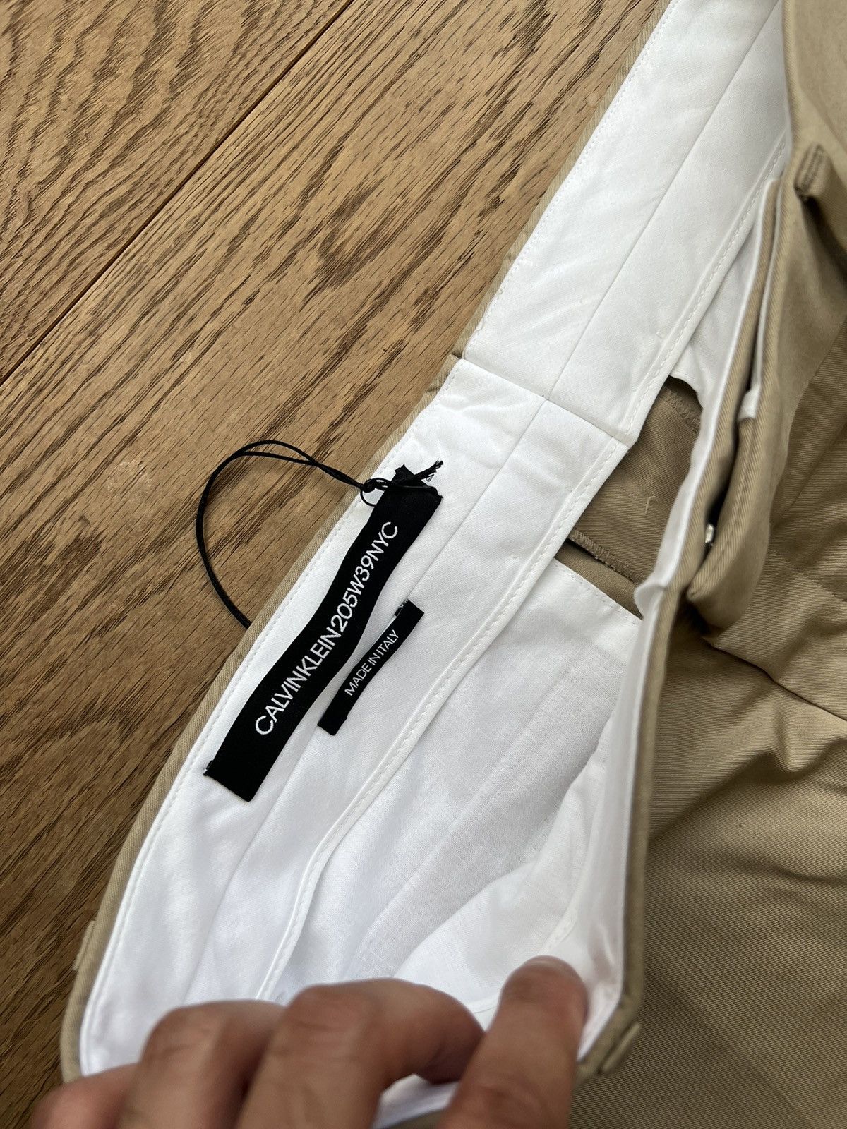 Calvin Klein 205W39NYC × Raf Simons Side Stripe Brigade Trousers Size US 32 / EU 48 - 5 Thumbnail