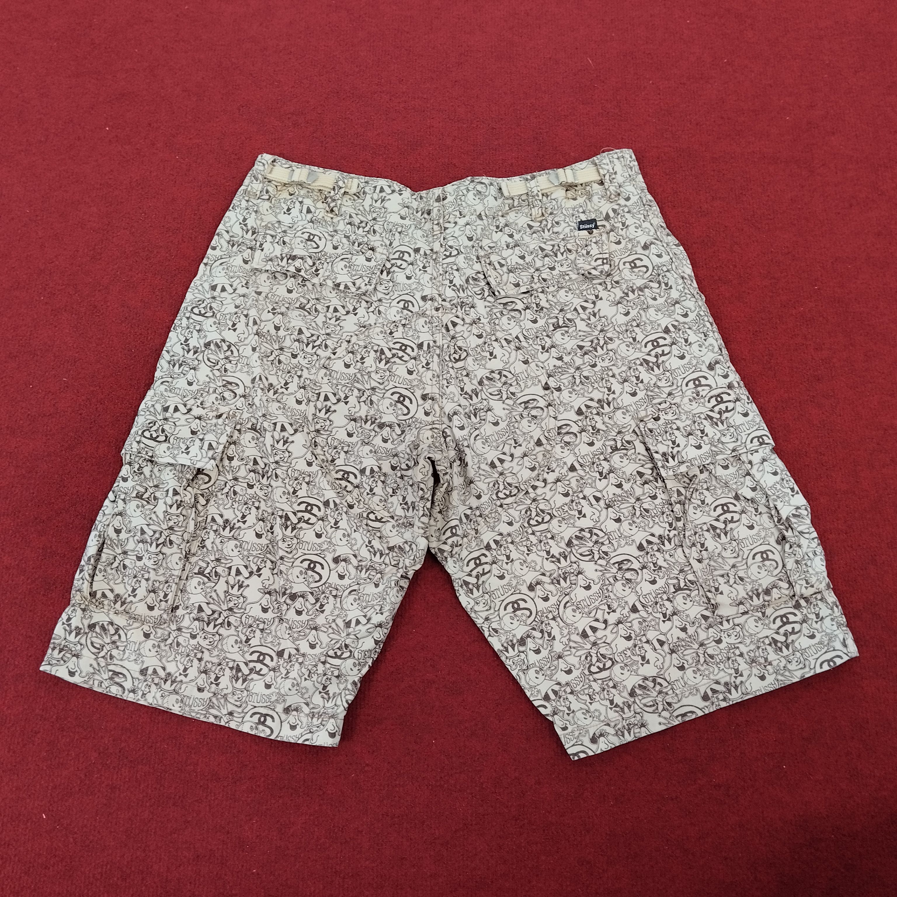 Stussy Summer Style Full Print Design Short Pants
