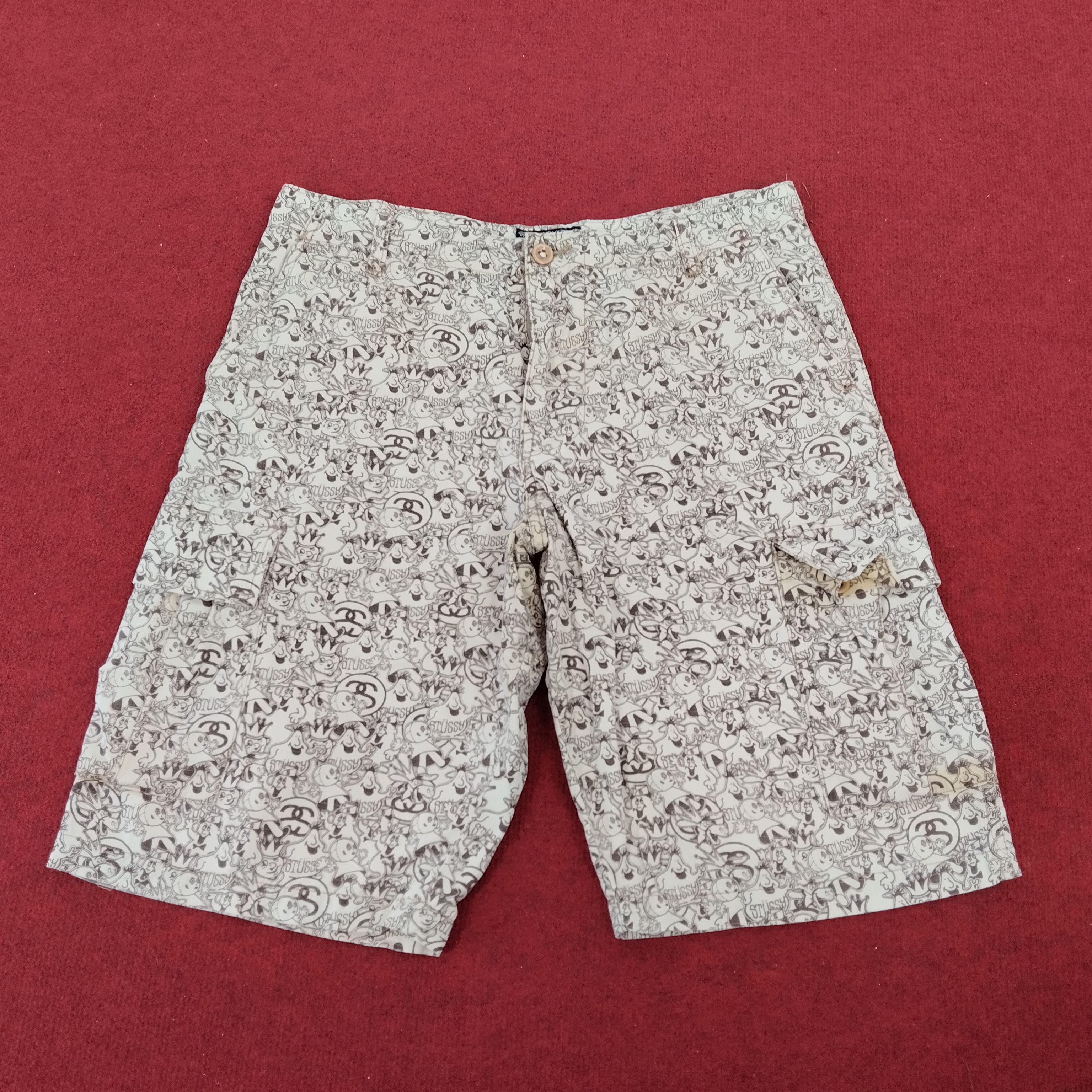 Stussy Summer Style Full Print Design Short Pants