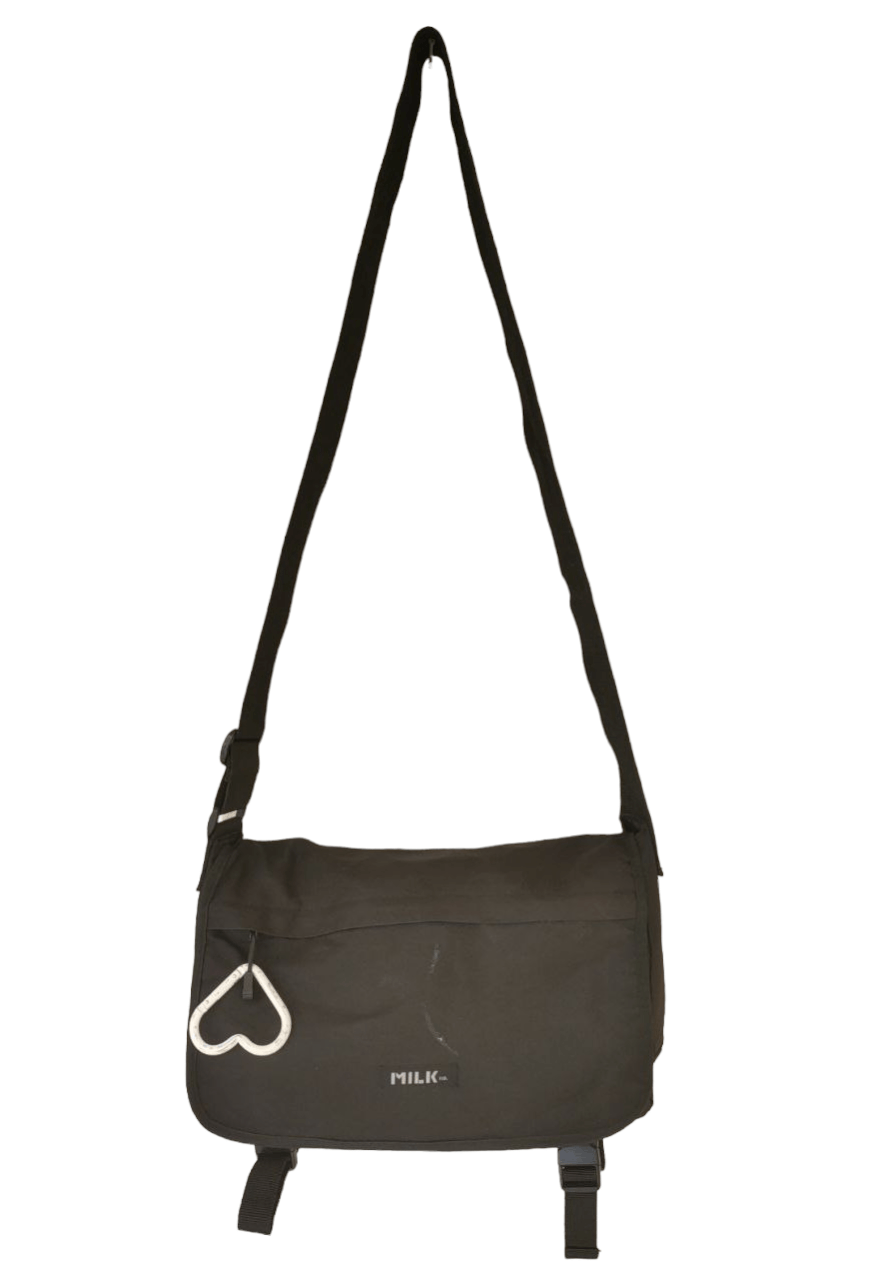 image of Designer Milkfed Sling Bag in Black, Men's
