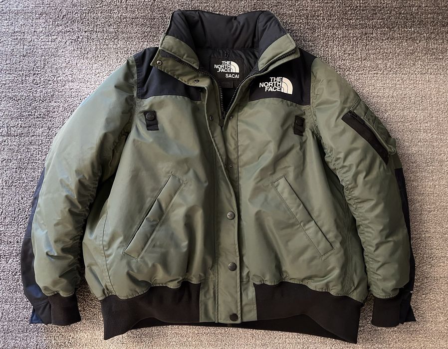 Sacai Sacai x The North Face Down Puffer Bomber Jacket | Grailed