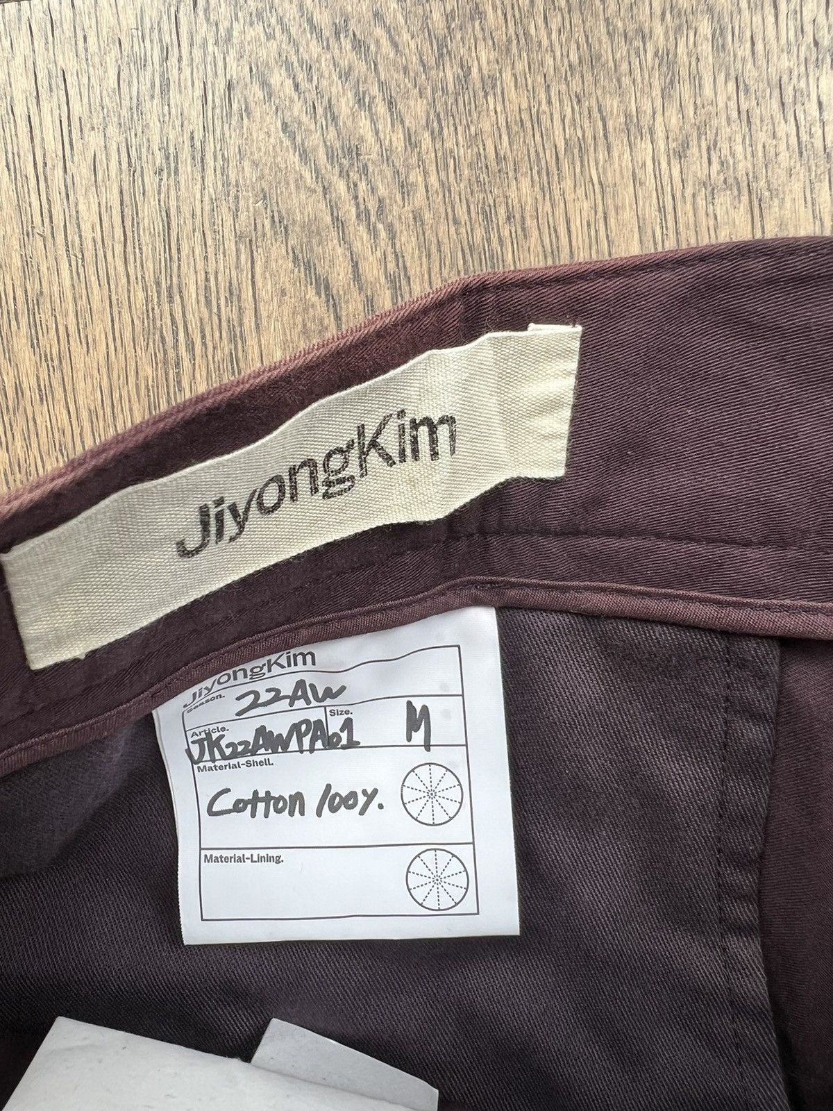 JiyongKim AW22 Purple Layered Sun Bleach Cargo Pants Size US 28 / EU 44 - 8 Thumbnail