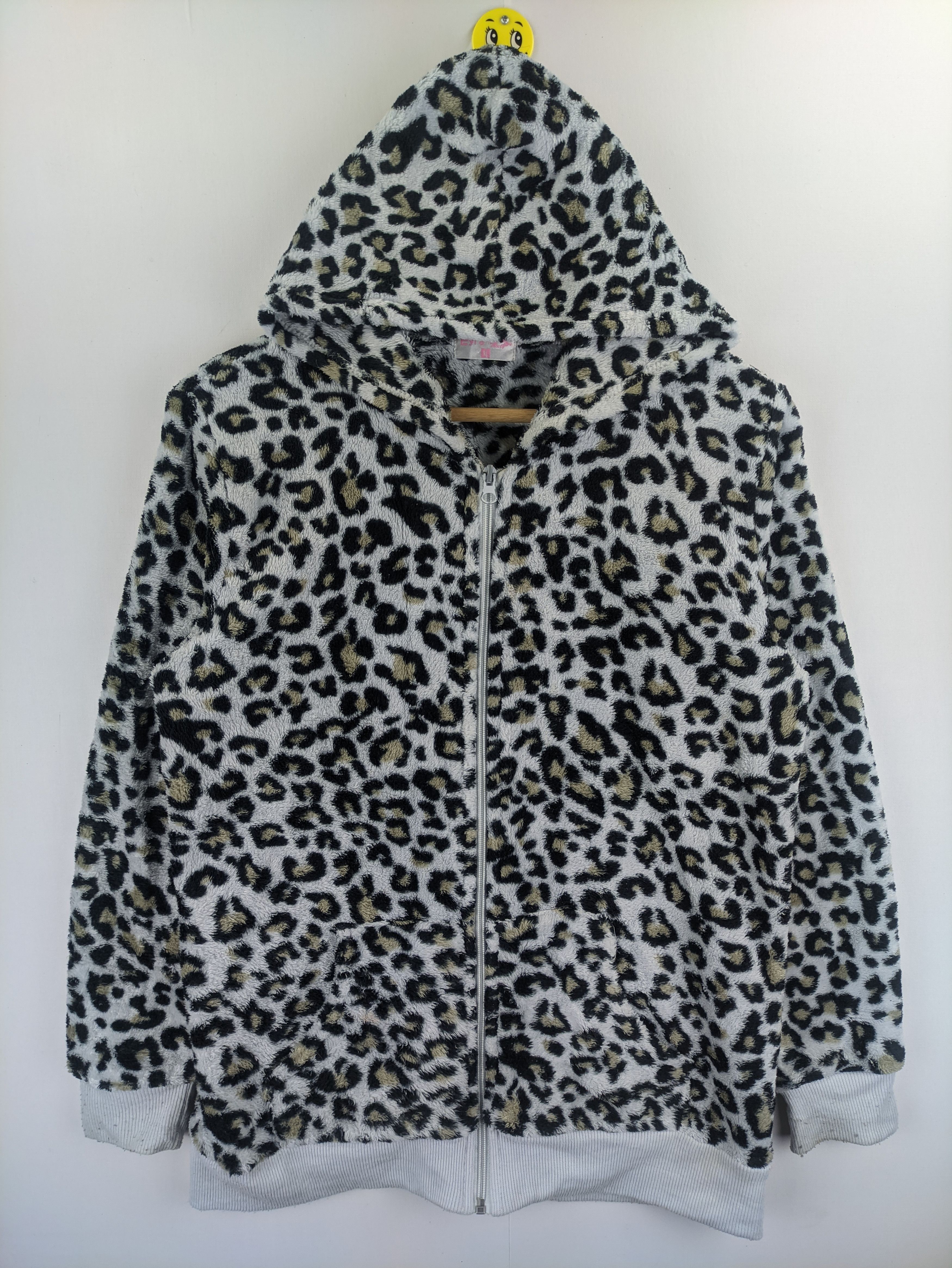 Japanese Brand Steals🔥Leopard Fleece Jacket Hooded by Jane Eyre Size M / US 6-8 / IT 42-44 - 1 Thumbnail