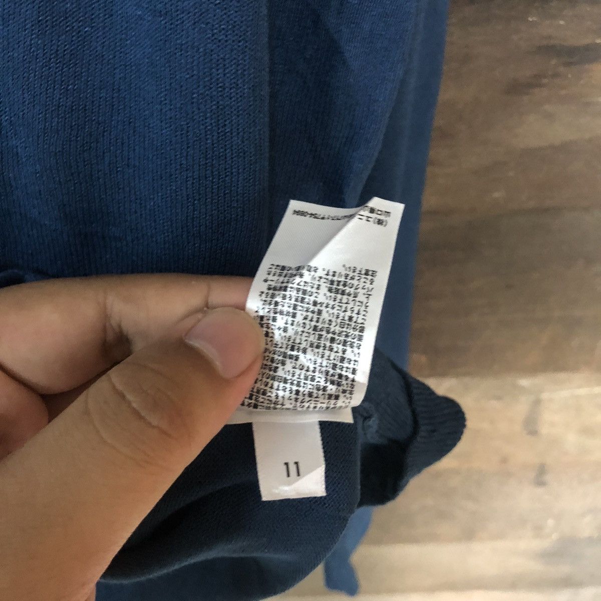 Homespun Knitwear × Uniqlo Uniqlo Dark Blue Cardigan thin distressed #7254 Size L / US 10 / IT 46 - 10 Thumbnail