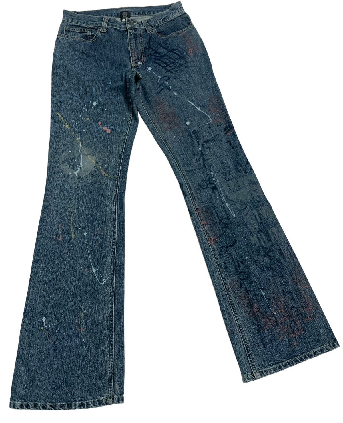 semanticdesign Vintage Japanese Brand Splatter Paint Semantic Design Size US 29 - 4 Thumbnail