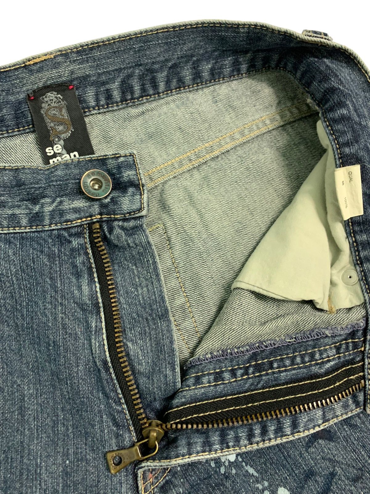 semanticdesign Vintage Japanese Brand Splatter Paint Semantic Design Size US 29 - 9 Thumbnail