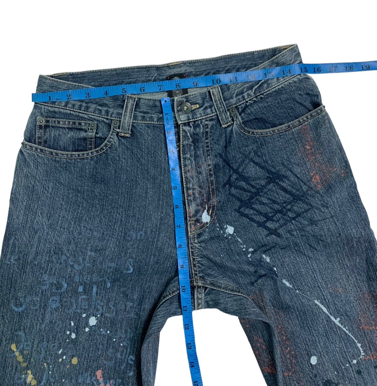 semanticdesign Vintage Japanese Brand Splatter Paint Semantic Design Size US 29 - 11 Thumbnail