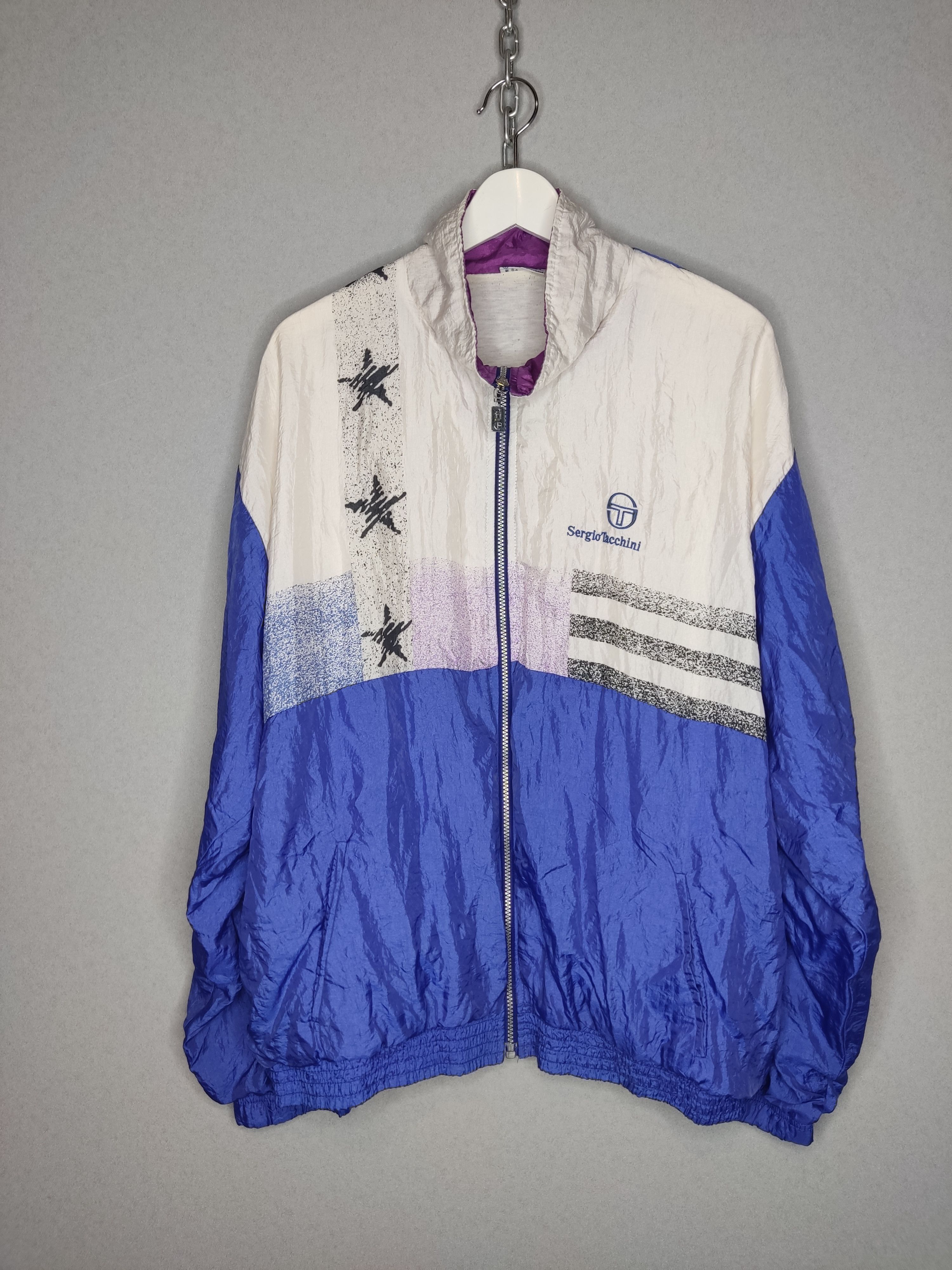 Vintage Sergio Tacchini Light Suit Jacket Embroidered Logo 90s Grailed