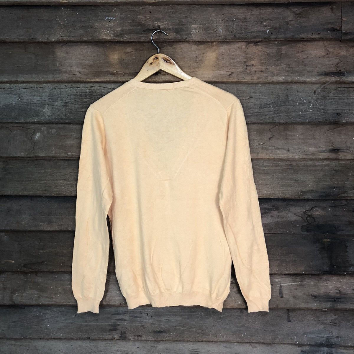 Homespun Knitwear Uniqlo Orange Cardigan knitwear thin japan vintage #7252 Size L / US 10 / IT 46 - 11 Thumbnail