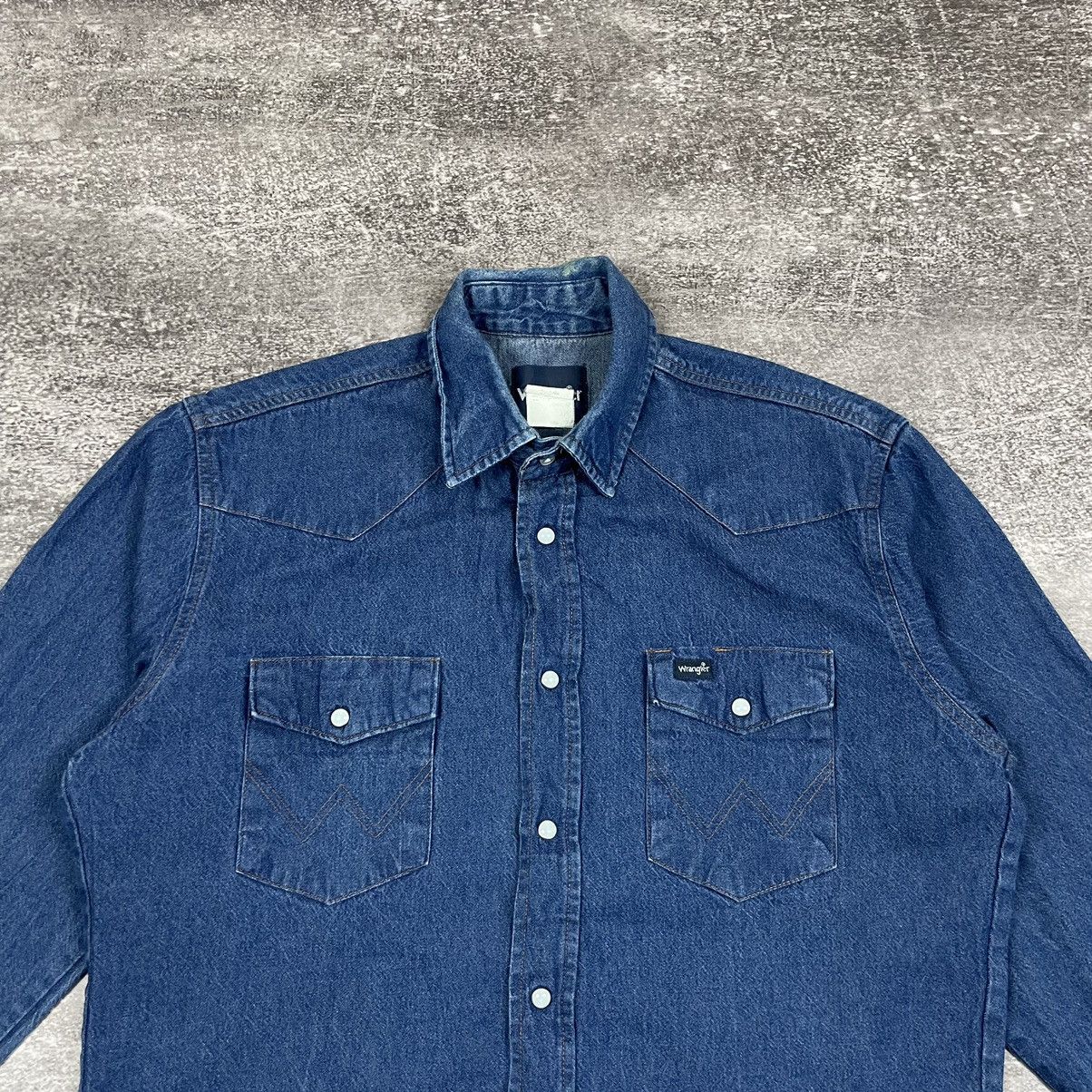 Wrangler Wrangler Long Sleeve Jeans Shirt Size US M / EU 48-50 / 2 - 2 Thumbnail