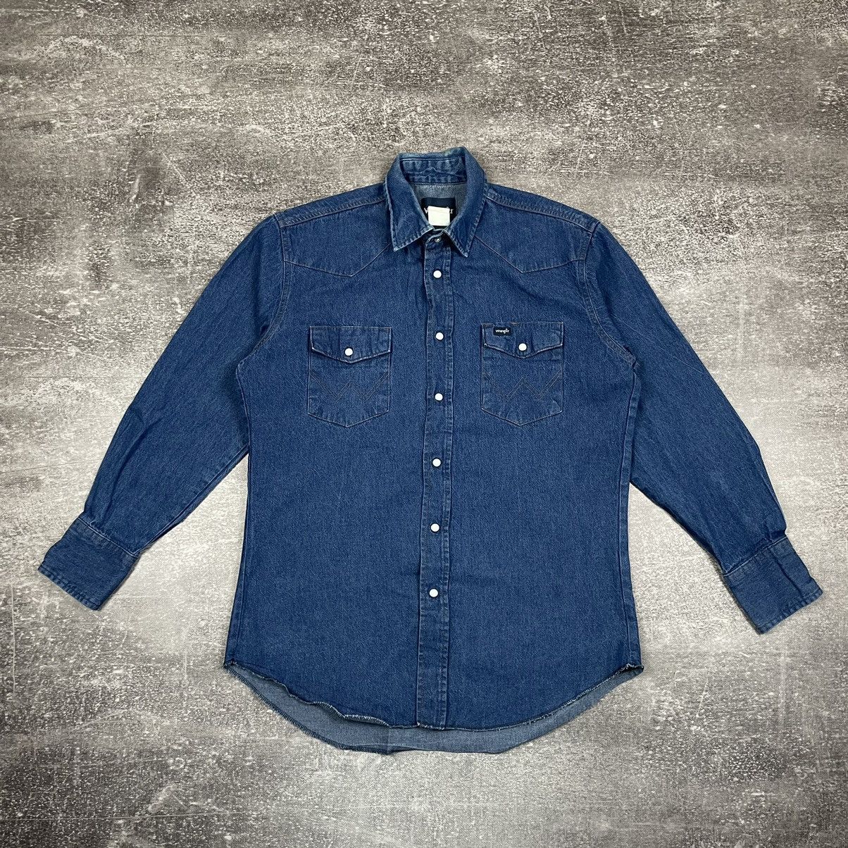 Wrangler Wrangler Long Sleeve Jeans Shirt Size US M / EU 48-50 / 2 - 1 Thumbnail