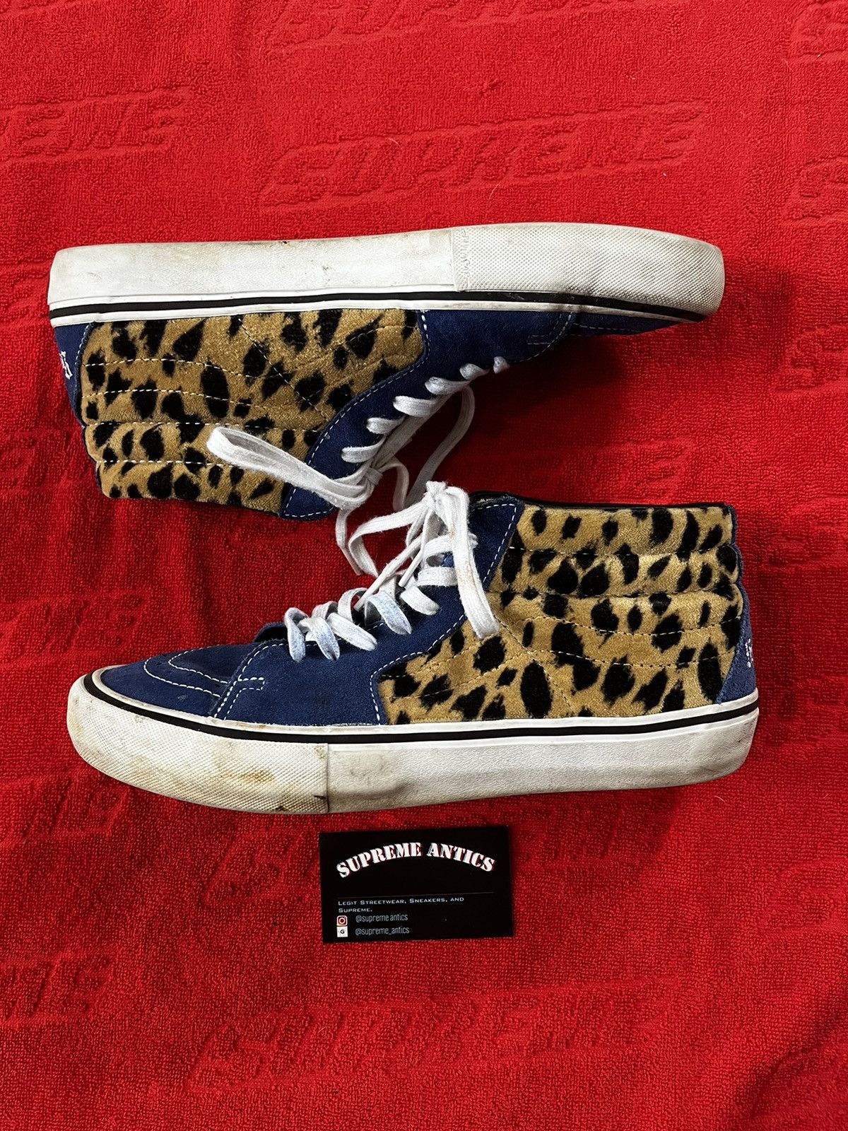 Supreme Vans Velvet Leopard | Grailed