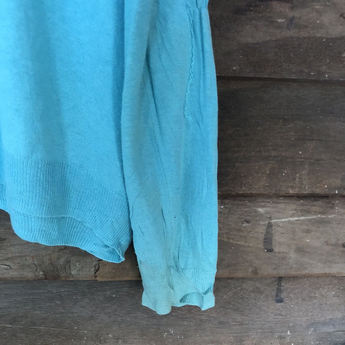 GU × Vintage GU Blue vintage thin knitwear Cardigans #7248 Size M / US 6-8 / IT 42-44 - 12 Thumbnail