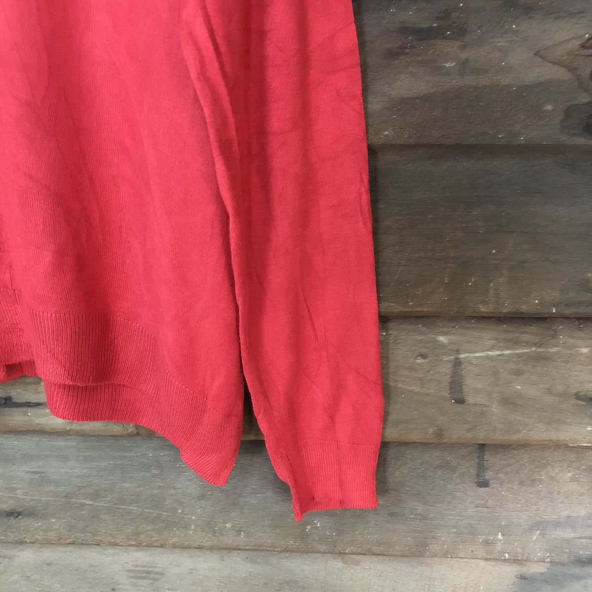 Japanese Brand Glacier Red vintage knitwear japan Cardigans #7246 Size L / US 10 / IT 46 - 12 Thumbnail