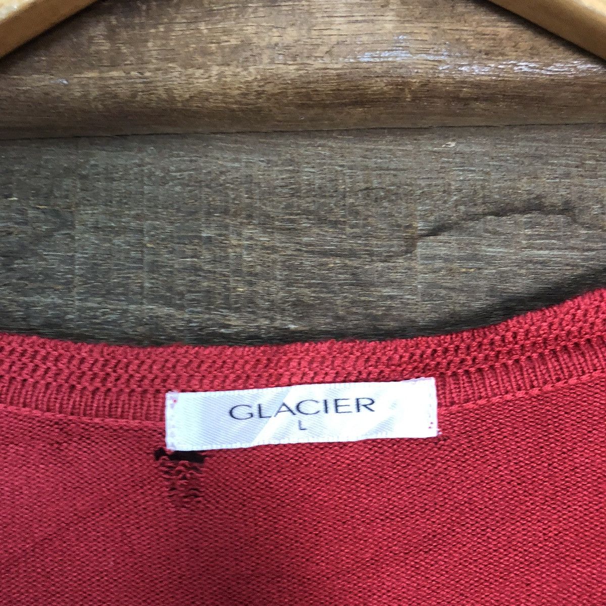 Japanese Brand Glacier Red vintage knitwear japan Cardigans #7246 Size L / US 10 / IT 46 - 7 Thumbnail