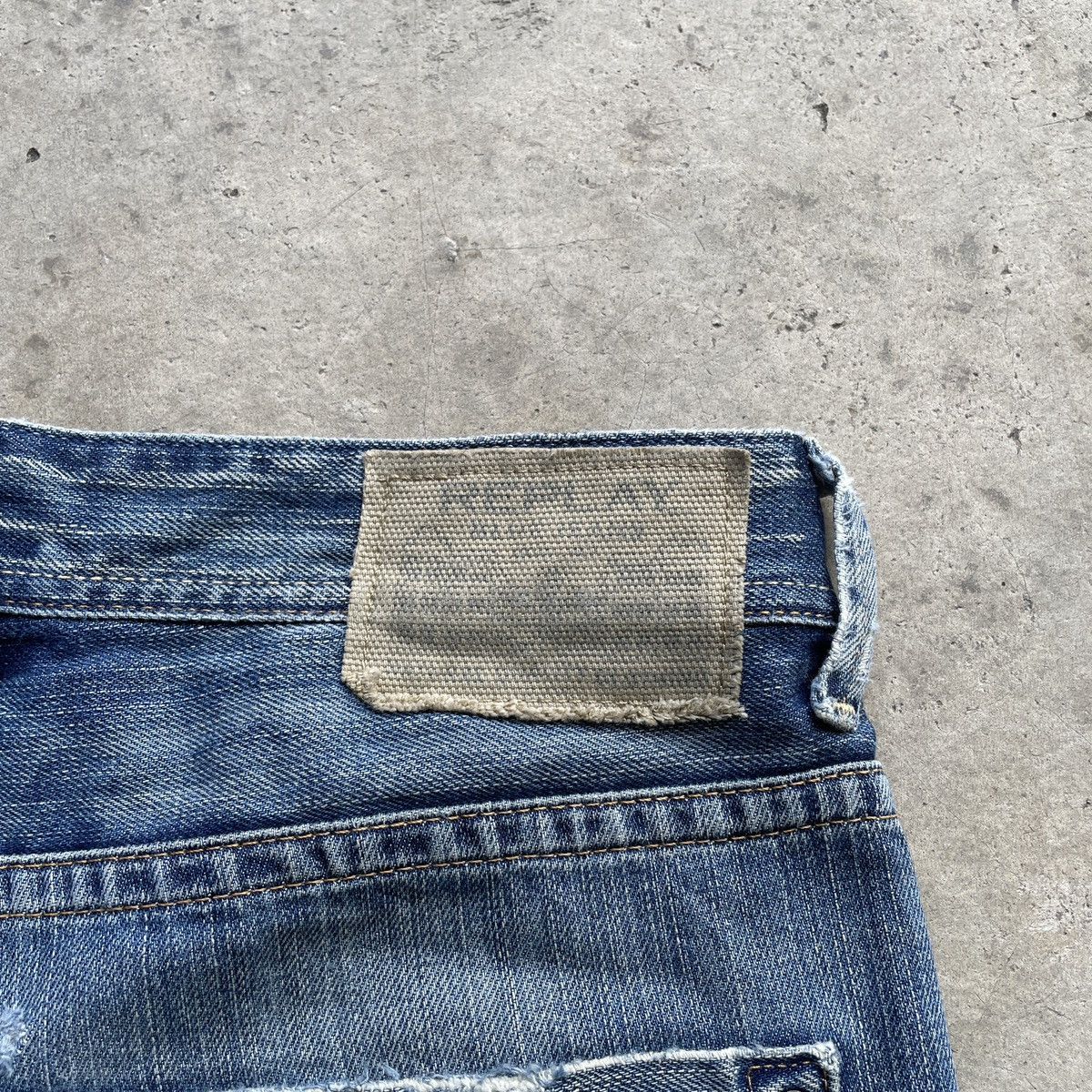 Jean × Replay × Vintage Vintage Replay Fly Button Distressed Denim Jeans Pants Faded Size US 33 - 11 Thumbnail