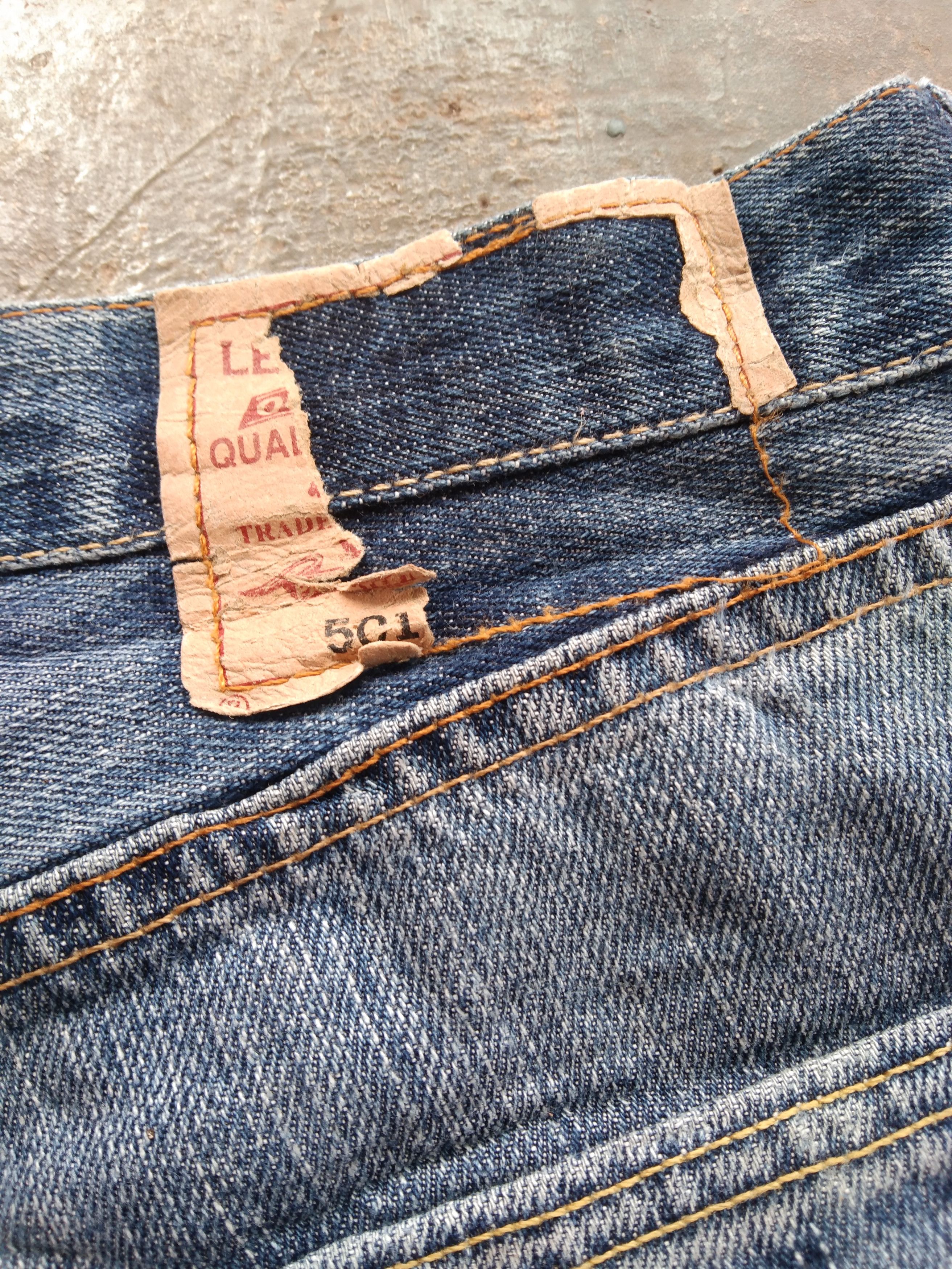Levi's Vintage Levi's 501 Straight Leg Distressed Jeans 36x34 Size US 36 / EU 52 - 3 Thumbnail