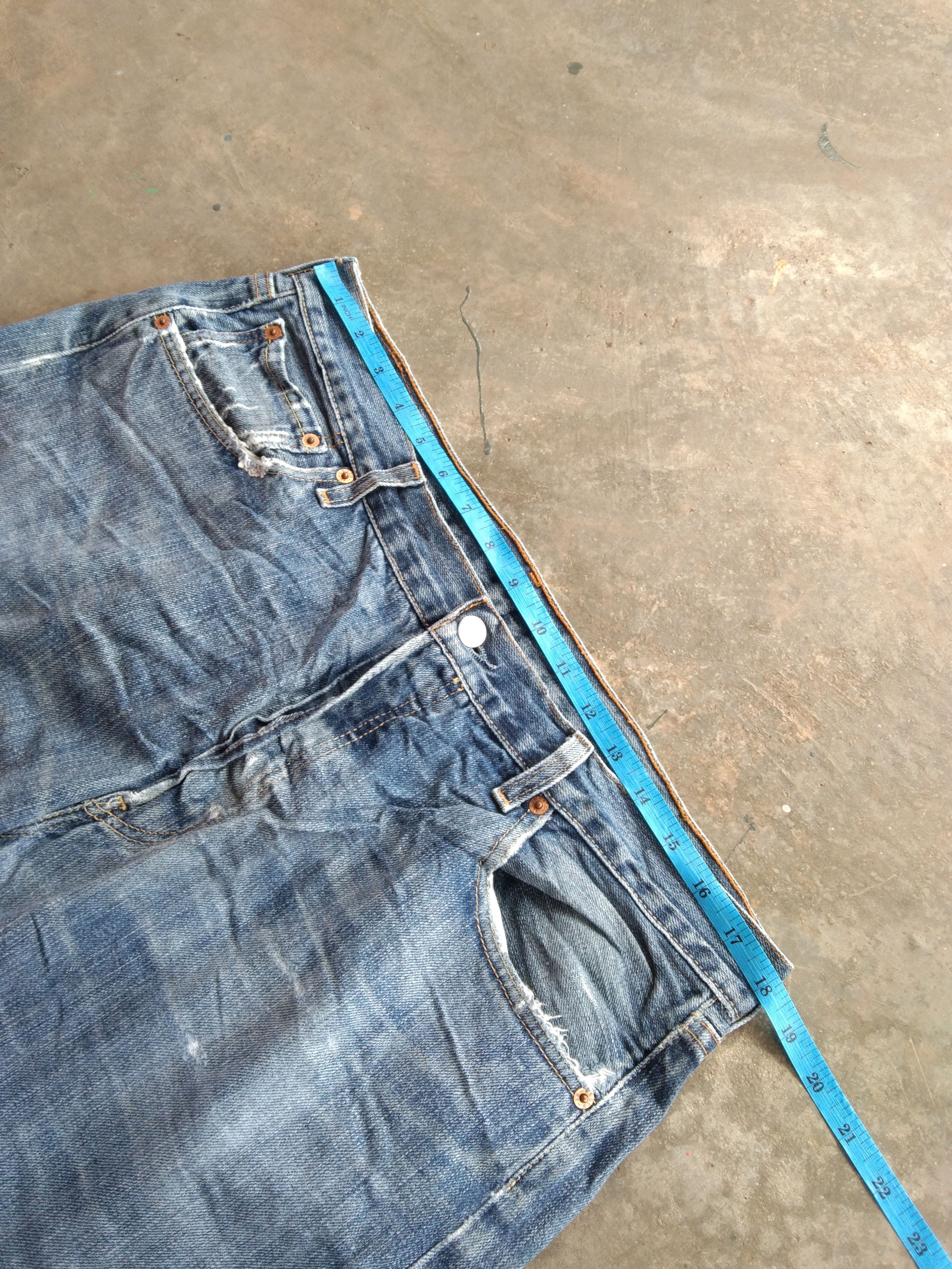 Levi's Vintage Levi's 501 Straight Leg Distressed Jeans 36x34 Size US 36 / EU 52 - 5 Thumbnail