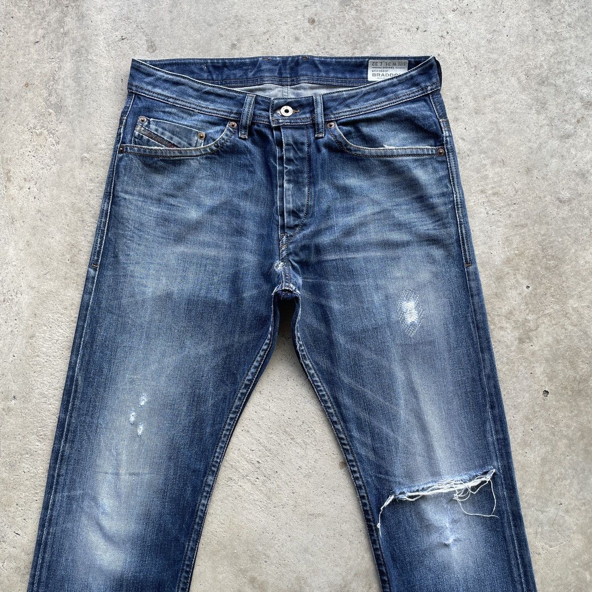 Diesel Vintage Diesel Distressed Faded Denim Jeans Pants Fly Button Size US 32 / EU 48 - 3 Thumbnail