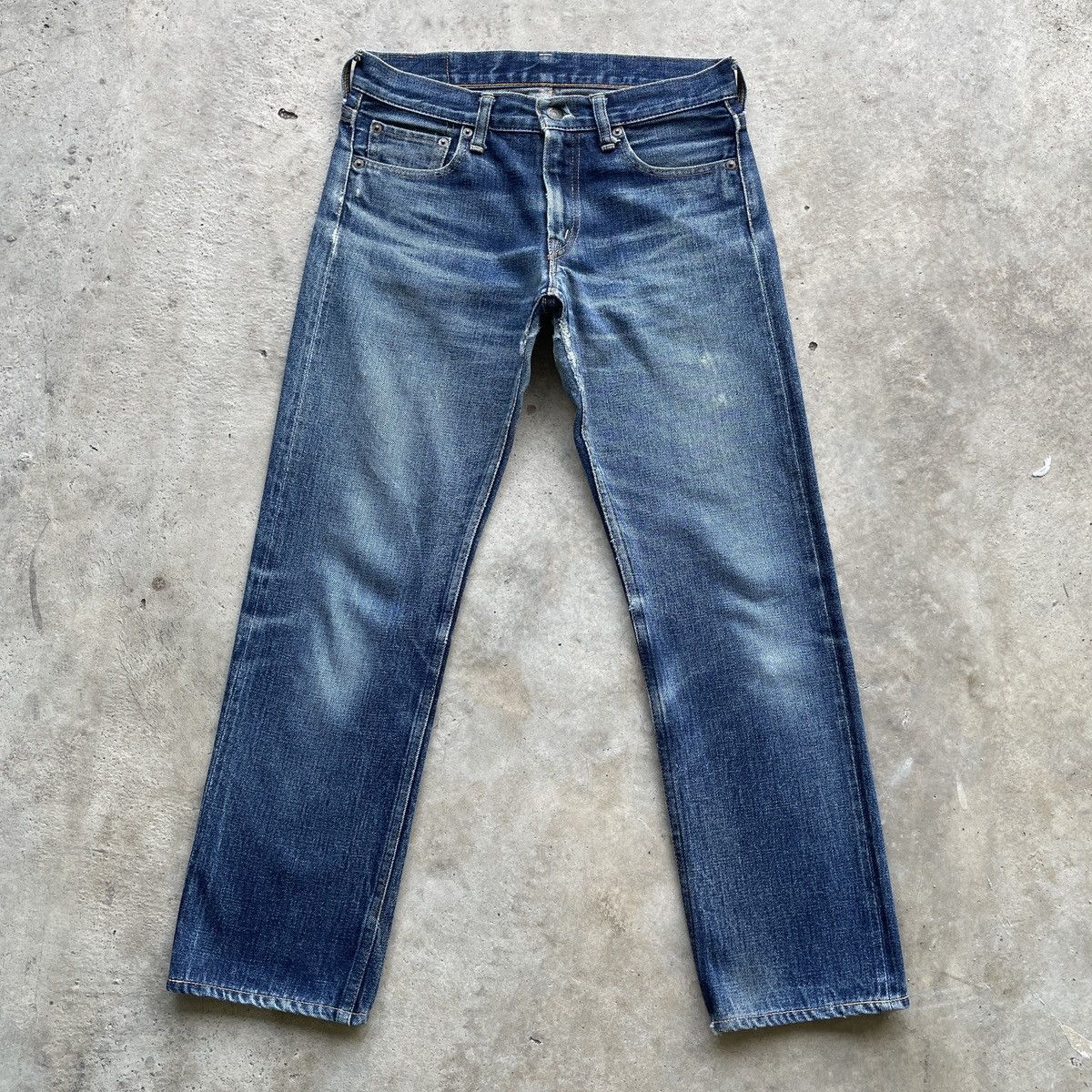 image of Archival Clothing x Denime Vintage Denime Made In Japan Jeans Denim Pants Faded W30 in Faded Blue