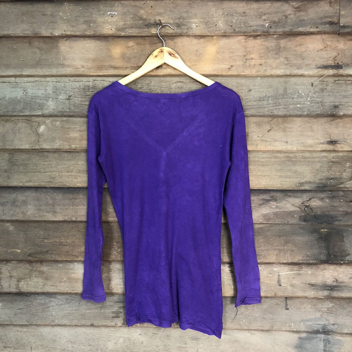Homespun Knitwear Japan vintage streetwear thin knitwear Purple Cardigan #7245 Size M / US 6-8 / IT 42-44 - 8 Thumbnail