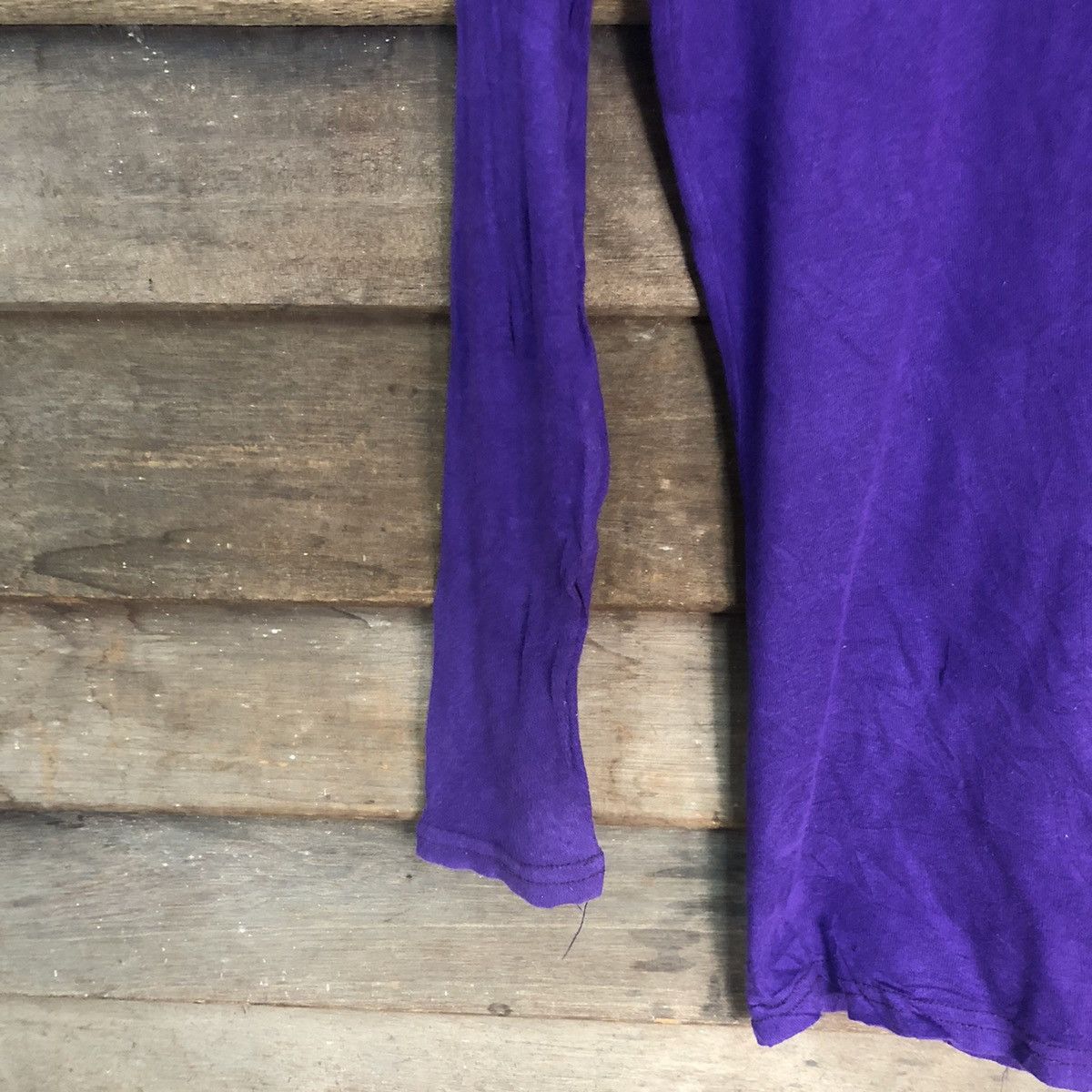 Homespun Knitwear Japan vintage streetwear thin knitwear Purple Cardigan #7245 Size M / US 6-8 / IT 42-44 - 9 Thumbnail